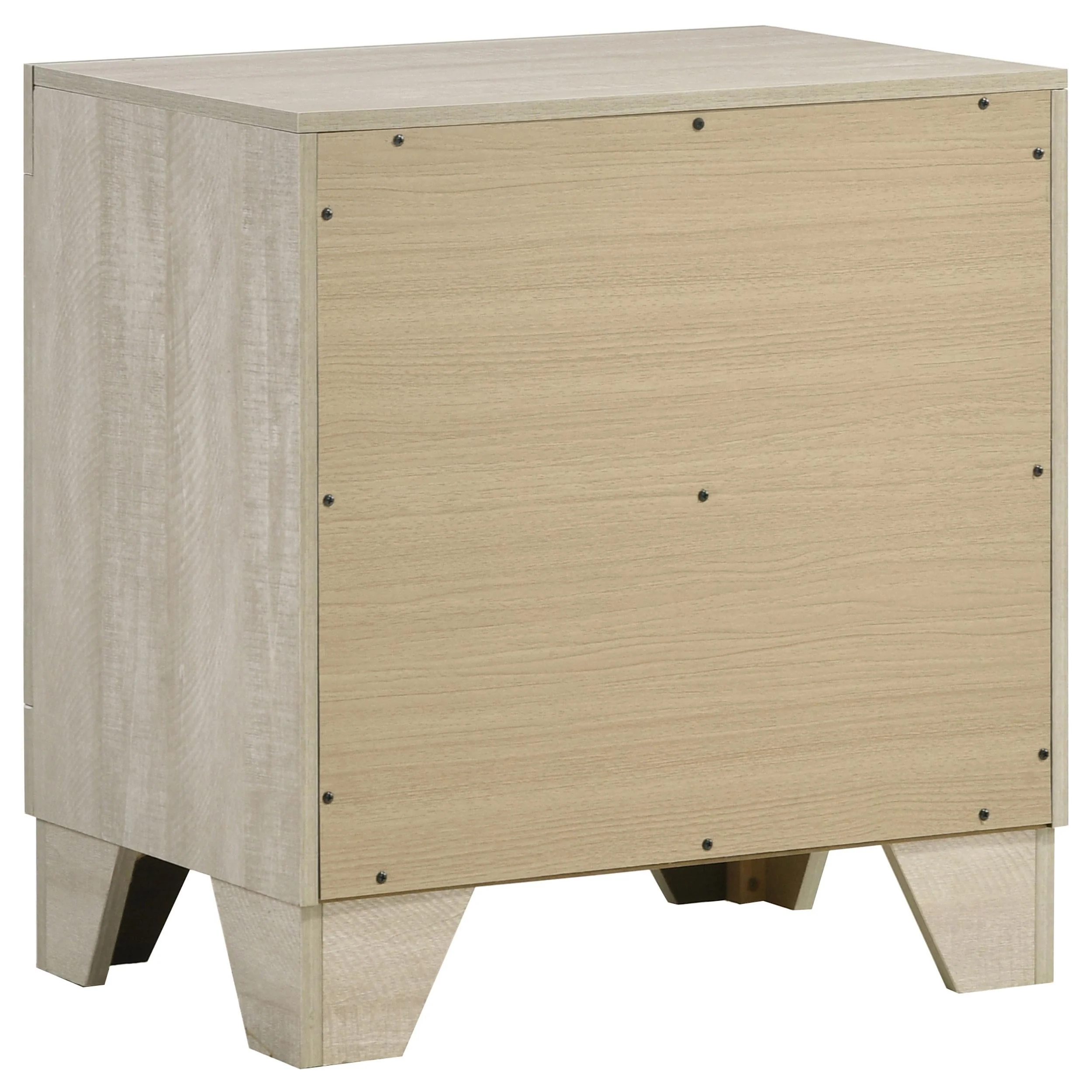 Trenton Rustic Cream 2-Drawer Nightstand - Image 6