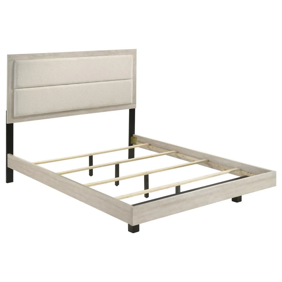 Trenton Rustic Cream 4-piece Queen Bedroom Set - Image 3