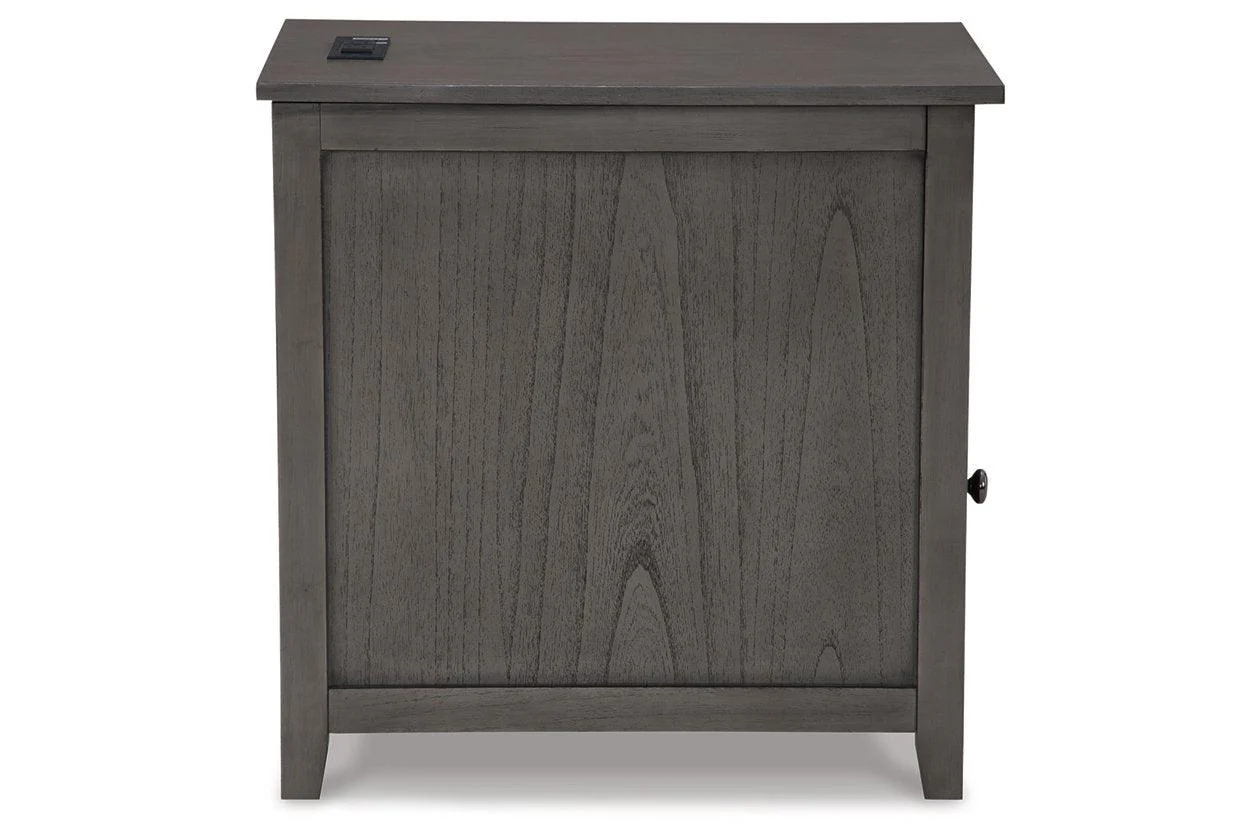 Treytown Gray Chairside End Table - Image 4