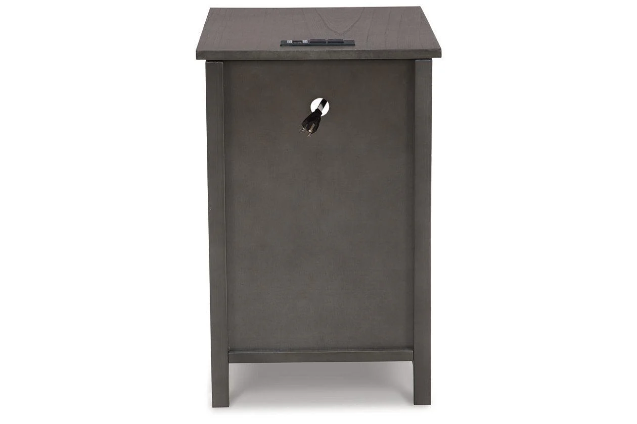 Treytown Gray Chairside End Table - Image 5