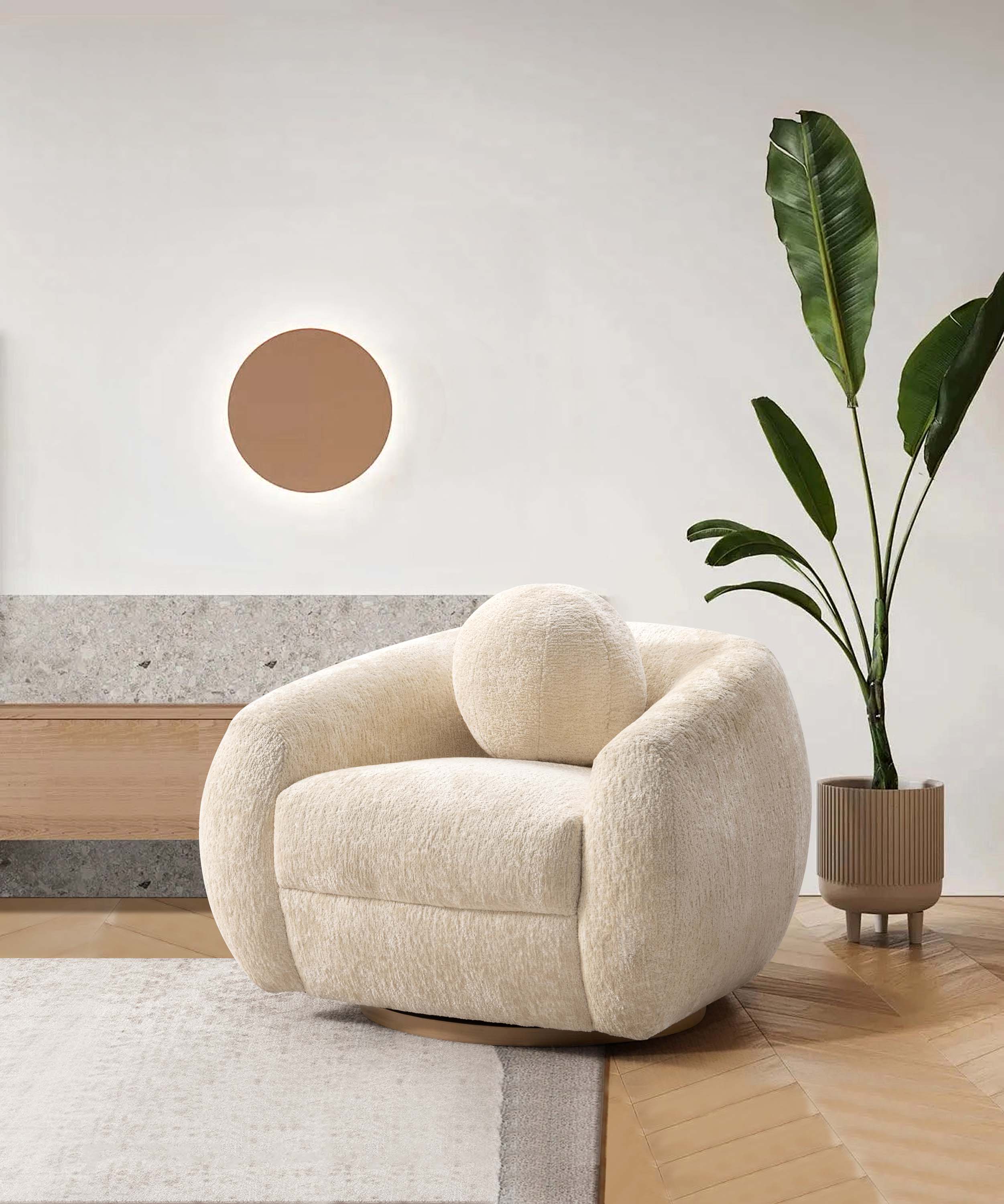 Tribeca Accent Chair in Cream - Image 2