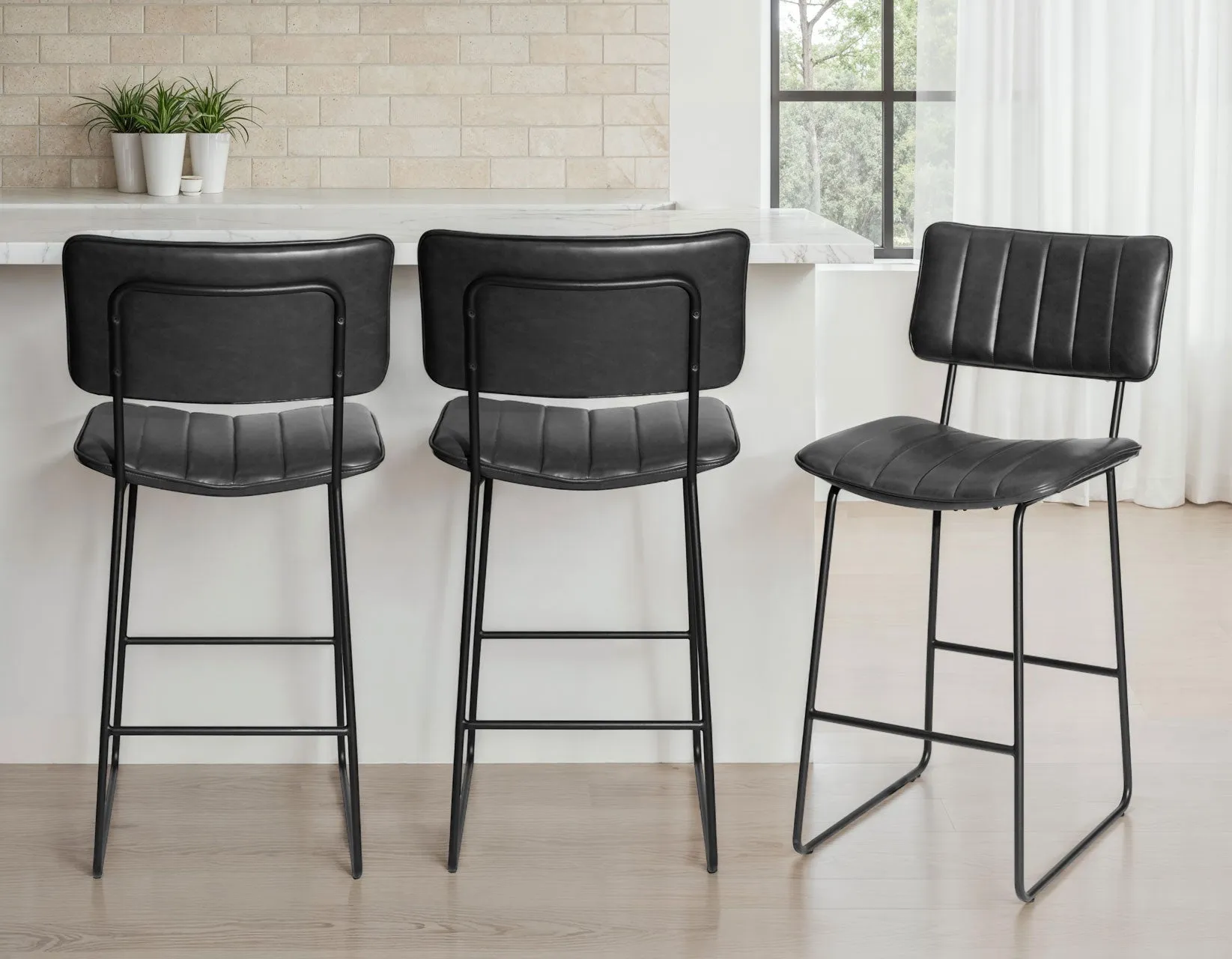 Tribeca Black 30″ Commercial Grade Bar Stool - Image 6
