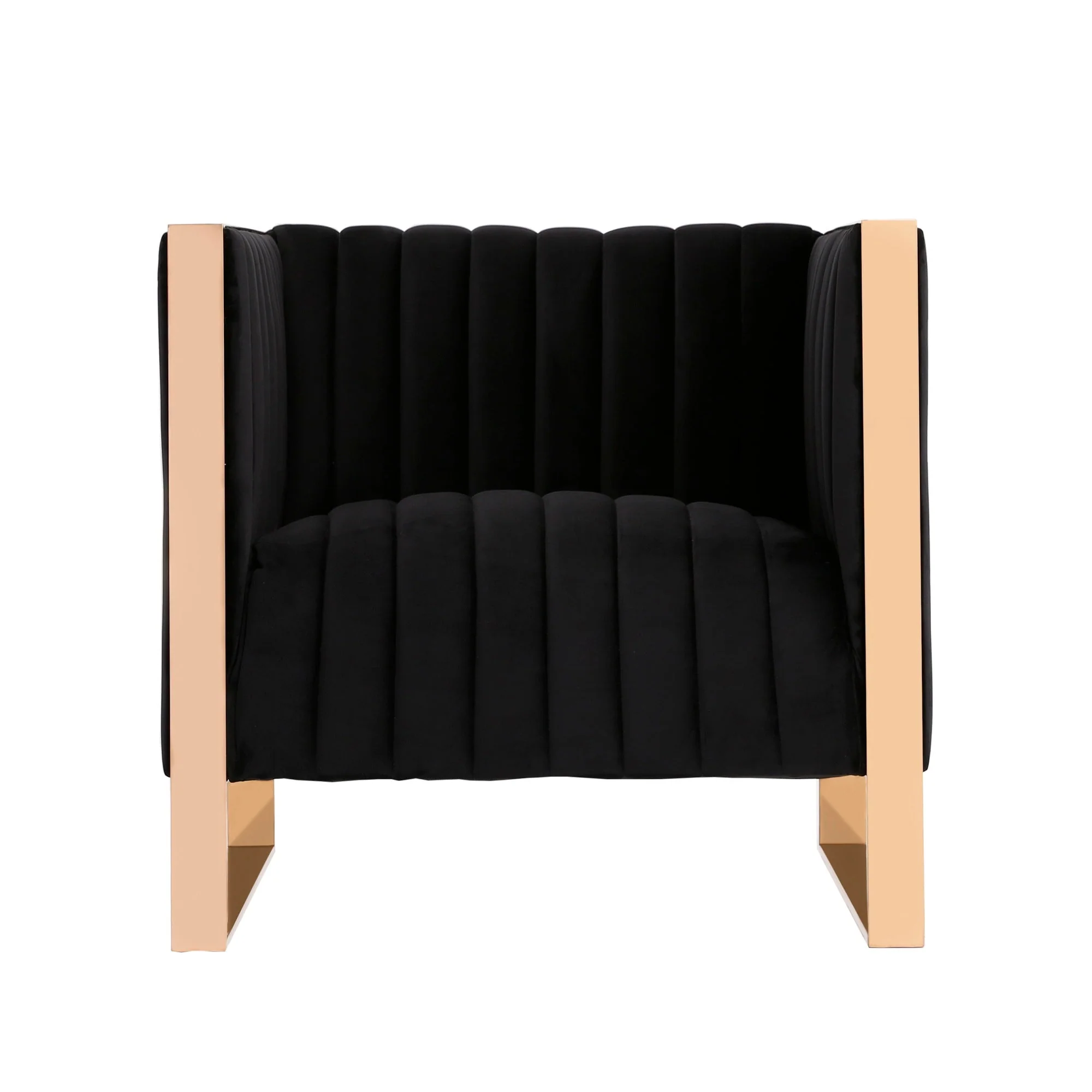 Trillium Sofa and Armchair in Black and Gold (set of 2) - Image 4