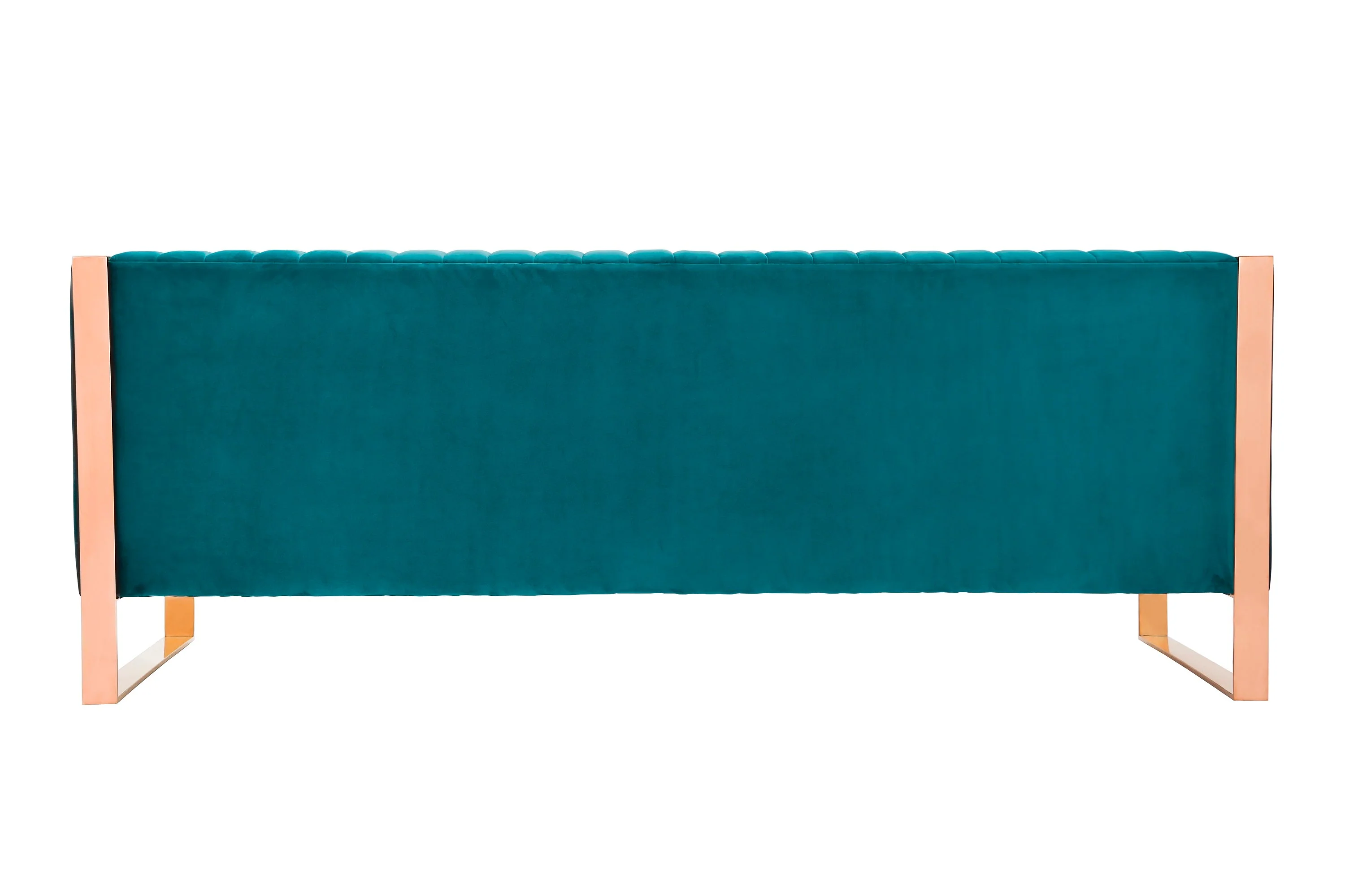 Trillium Sofa in Aqua Blue and Gold - Image 7