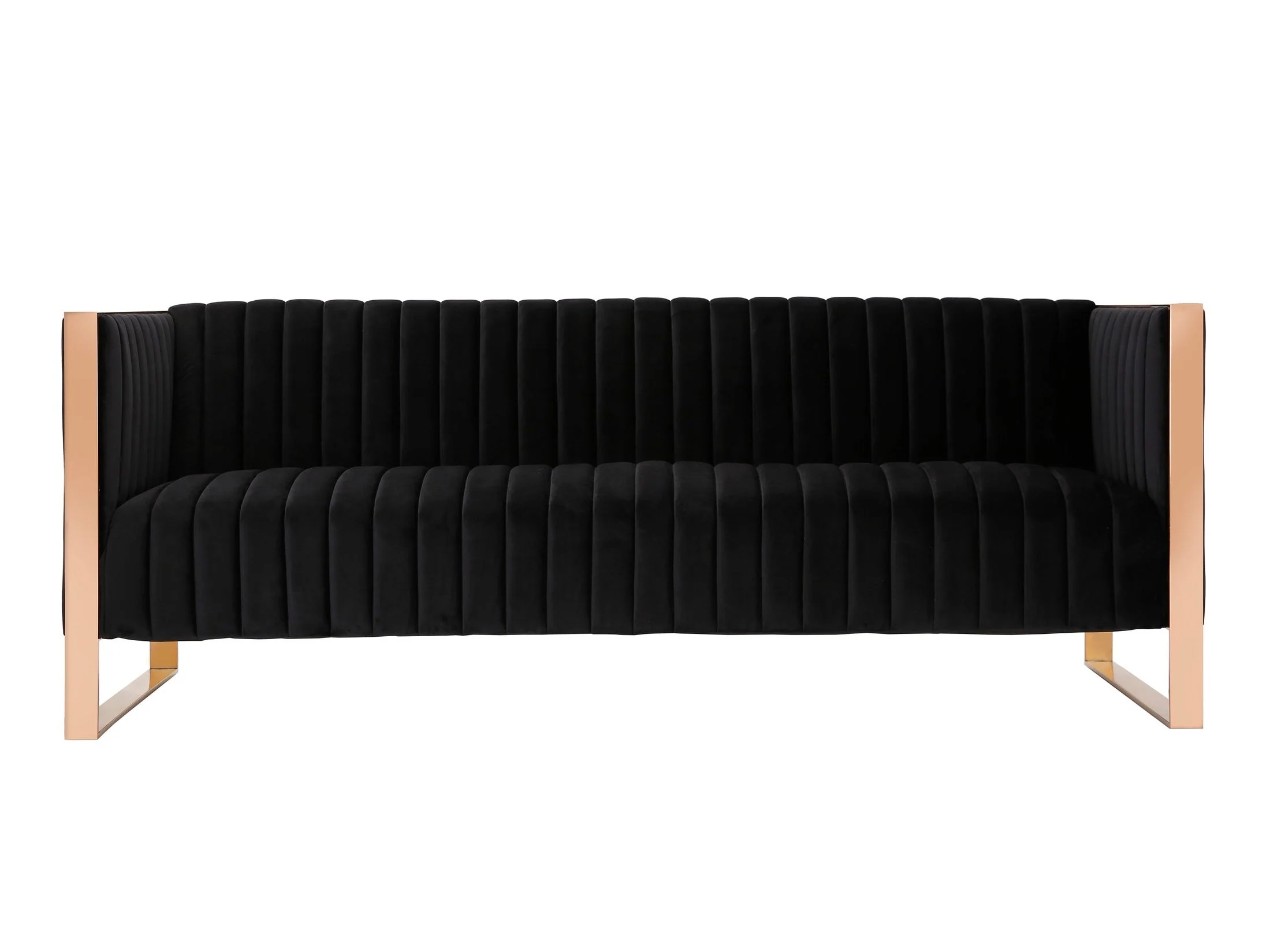 Trillium Sofa in Black and Gold