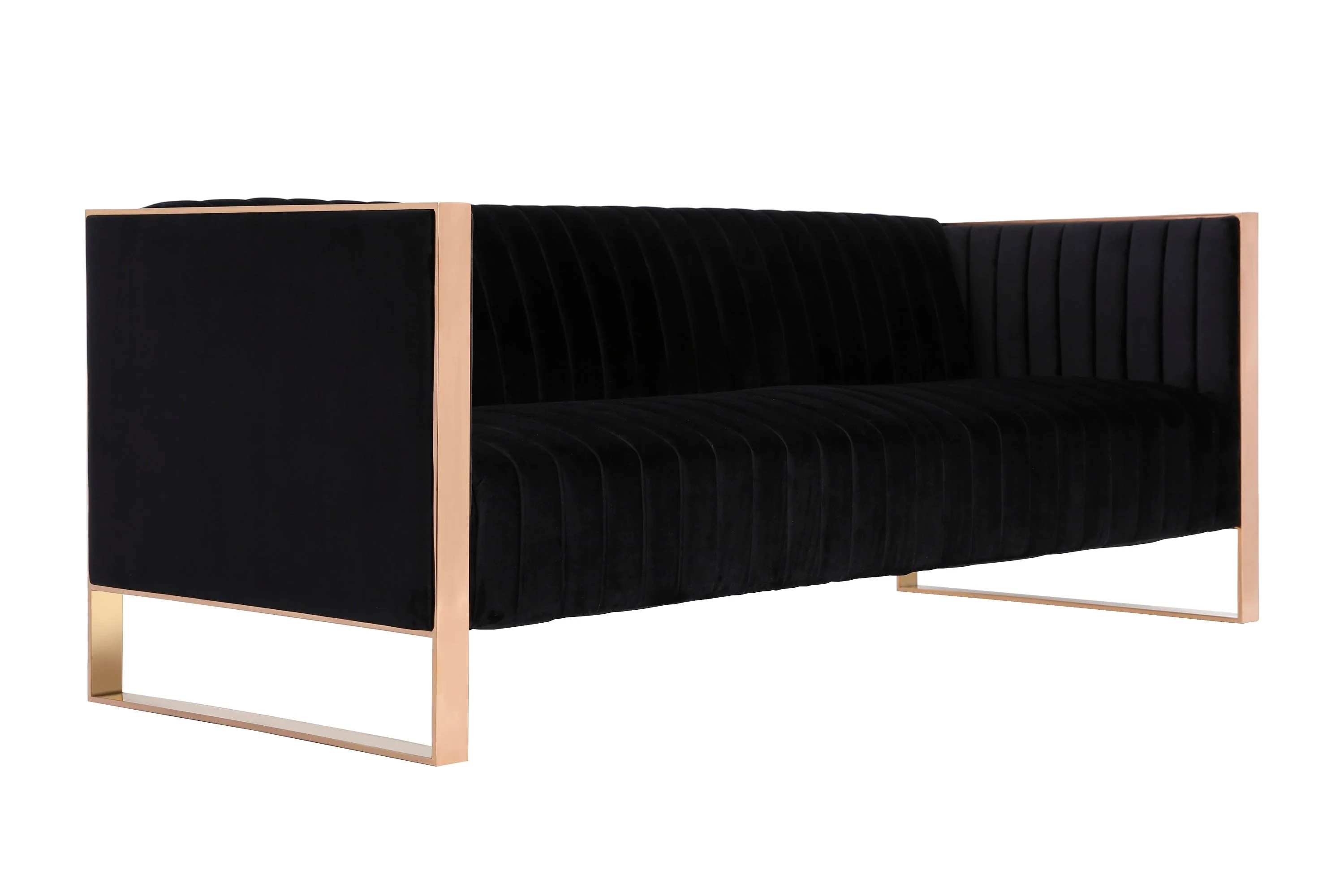 Trillium Sofa in Black and Gold - Image 4