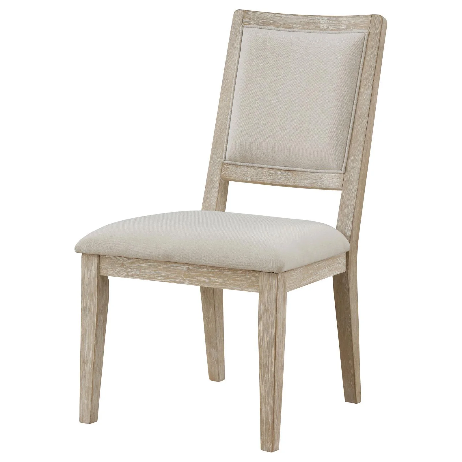 Trofello Upholstered Dining Side Chair White Washed and Beige (Set of 2) - Image 5