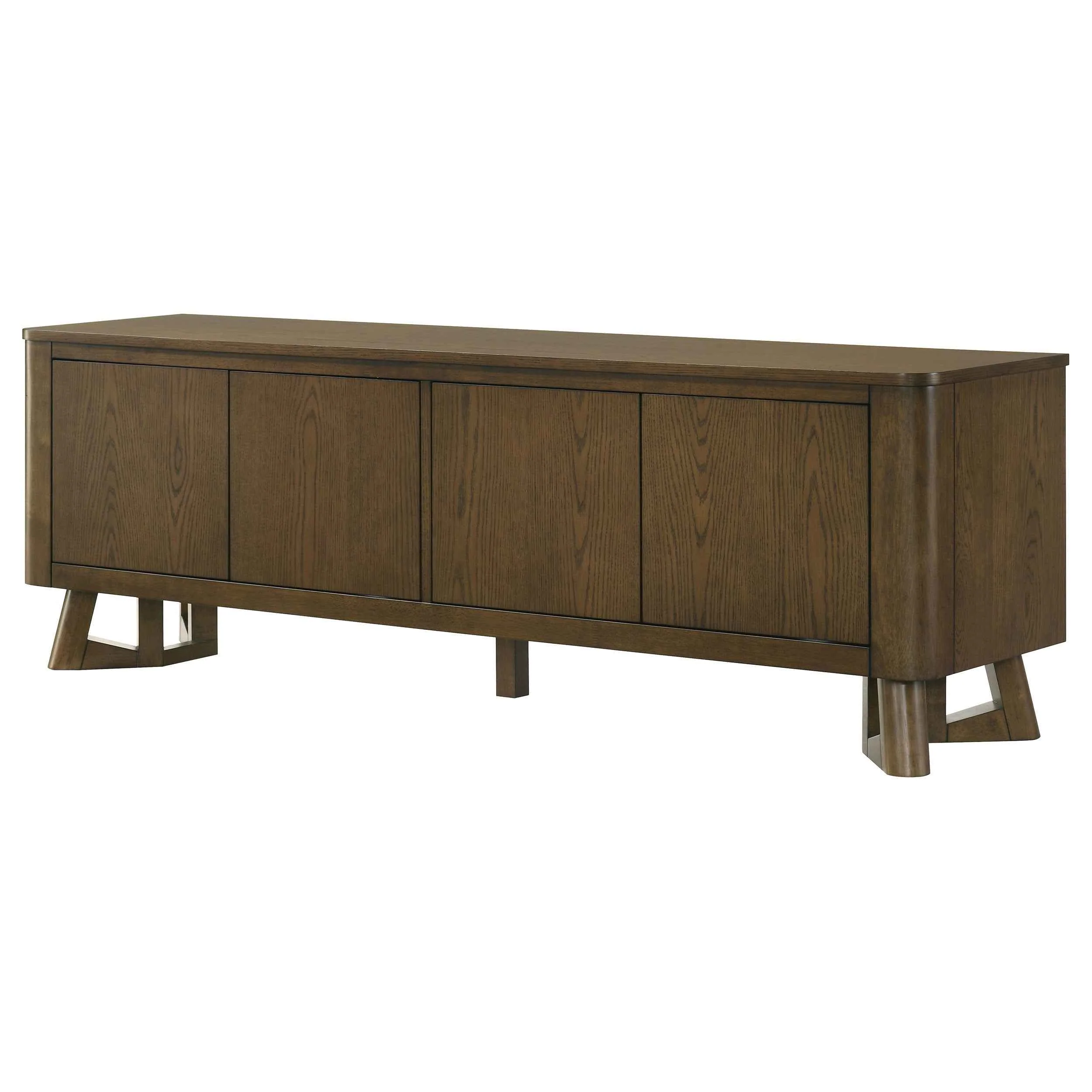 Trotter Brown 71-inch 4-Door Wood TV Stand Media Console - Image 6