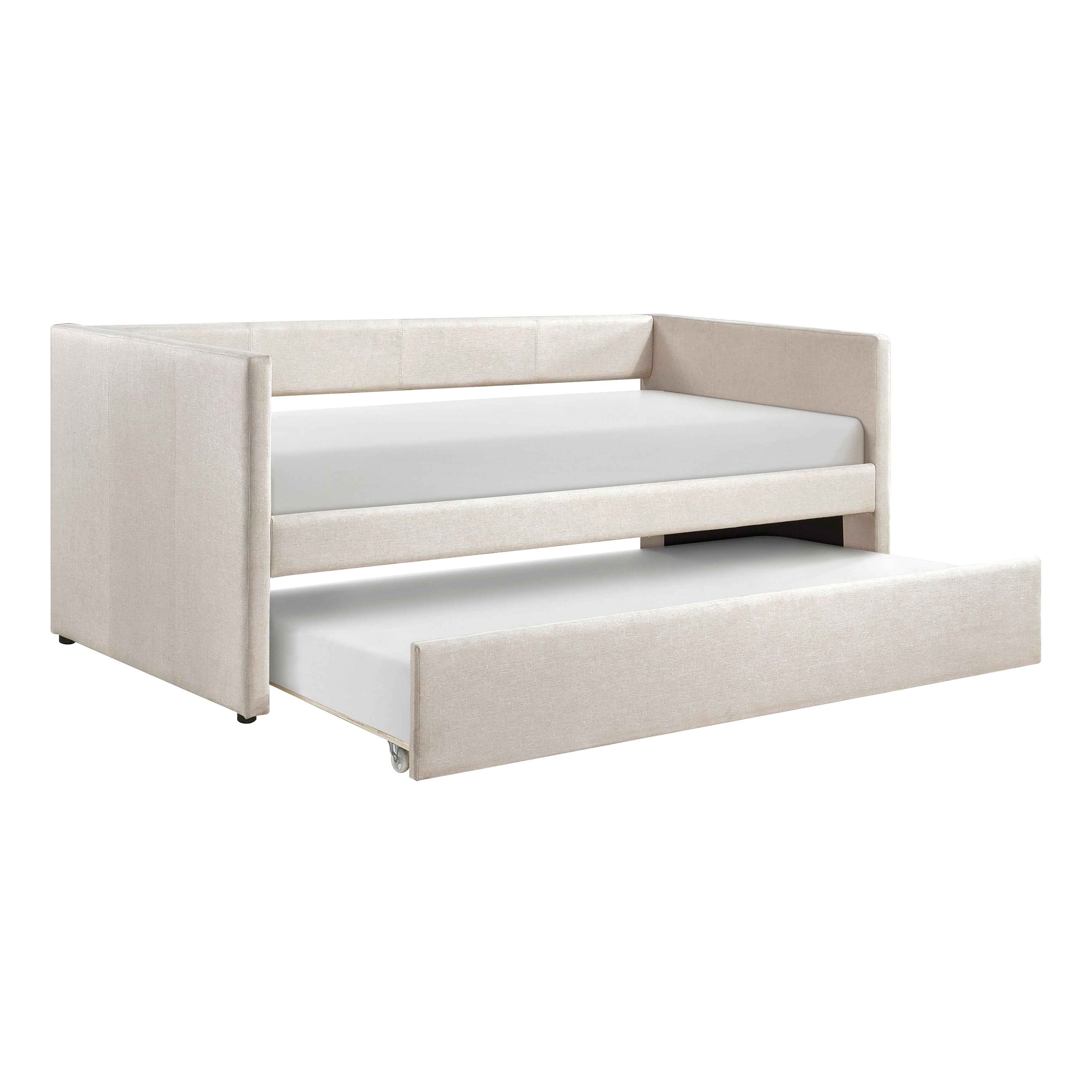 Trudy Beige Twin Daybed with Trundle - Image 3