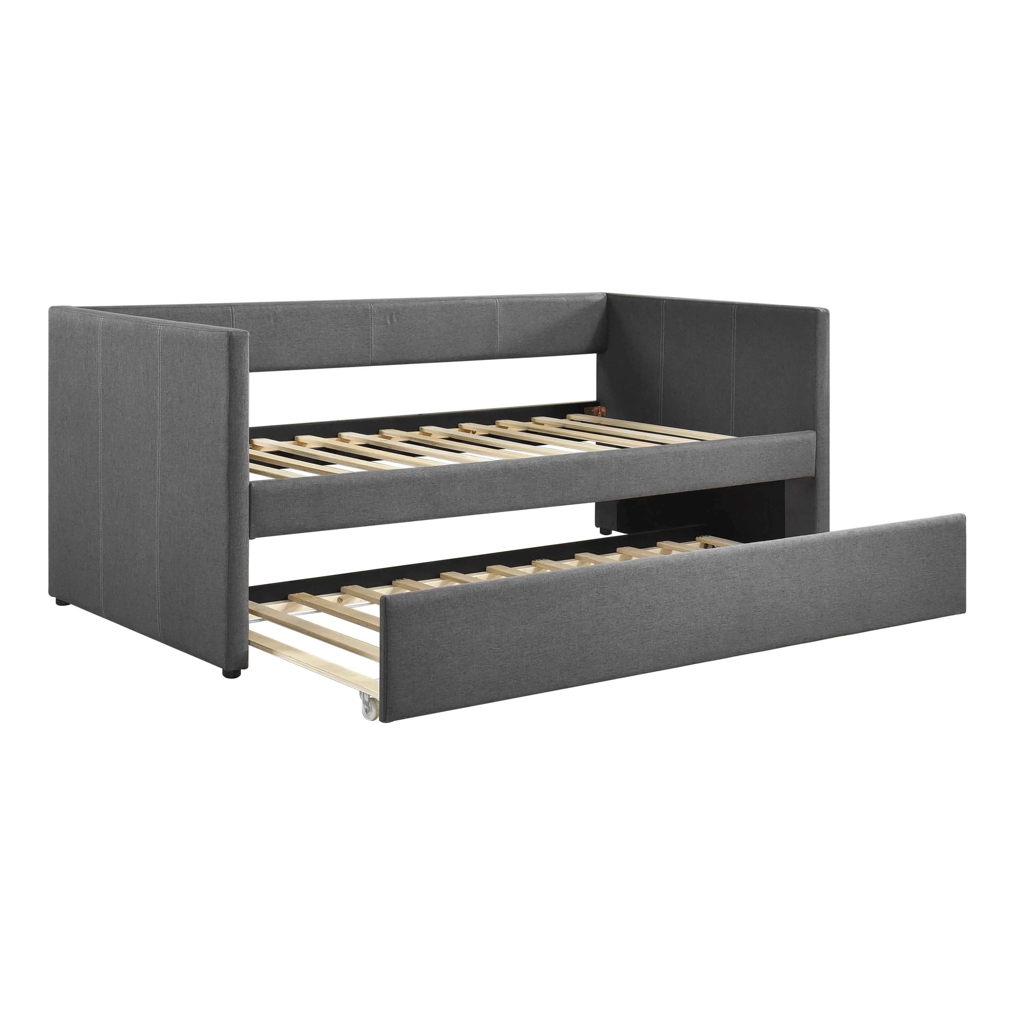 Trudy Dark Gray Twin Daybed with Trundle - Image 4