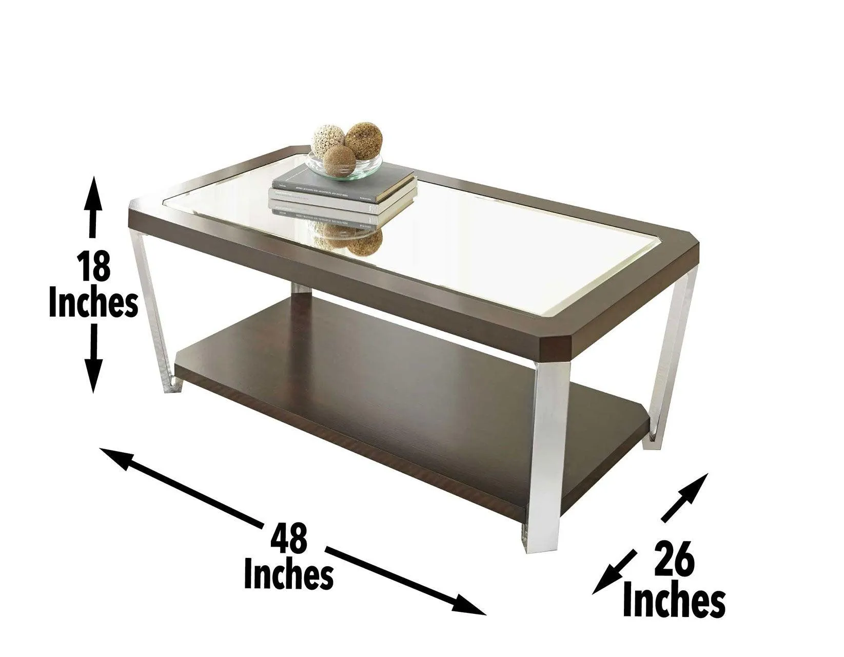 Truman Cocktail Table [stainless steel] - Image 3