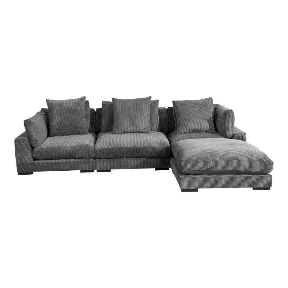 Tumble Lounge Modular Sectional-Charcoal