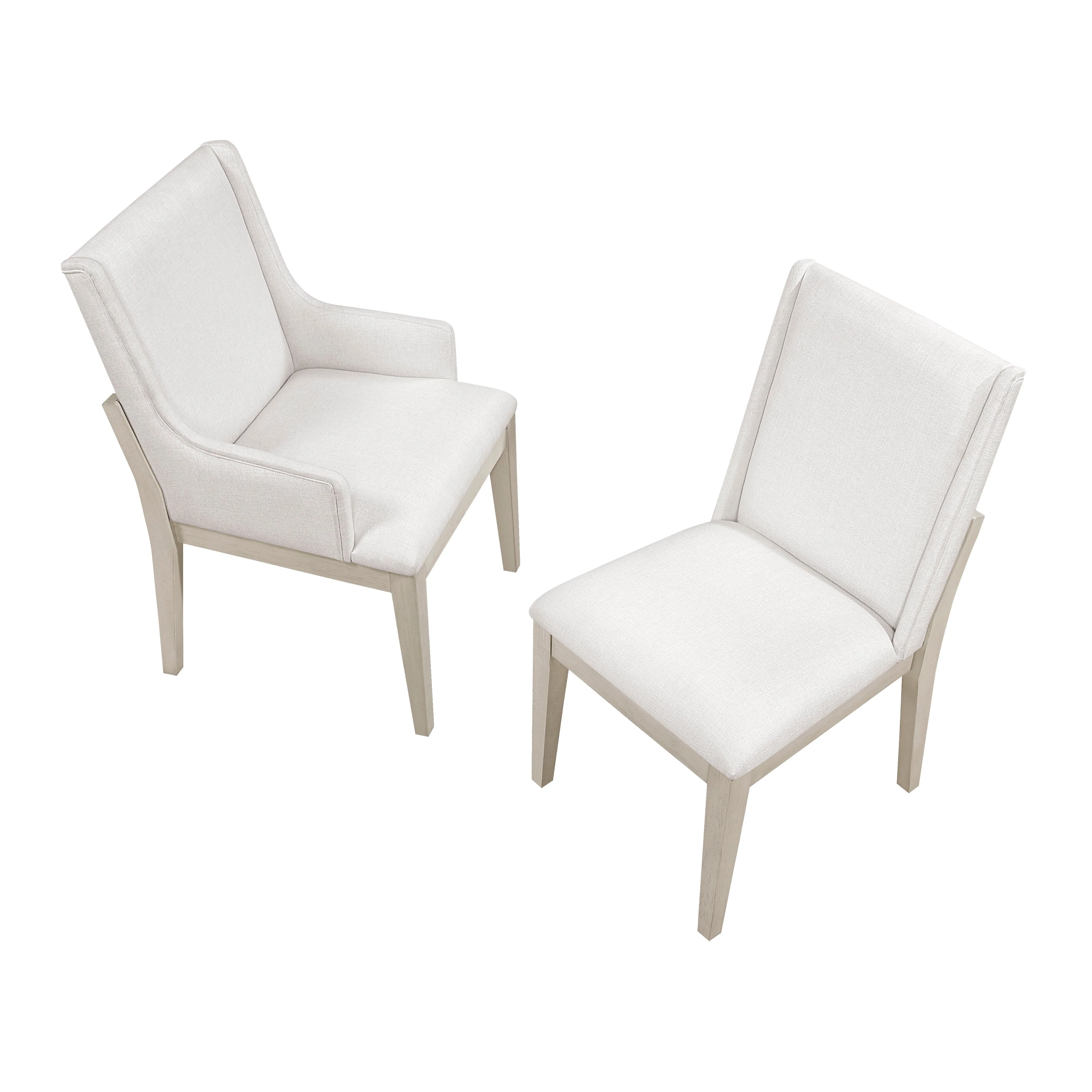 Tundra Ivory Arm Chair, Set of 2 - Image 6