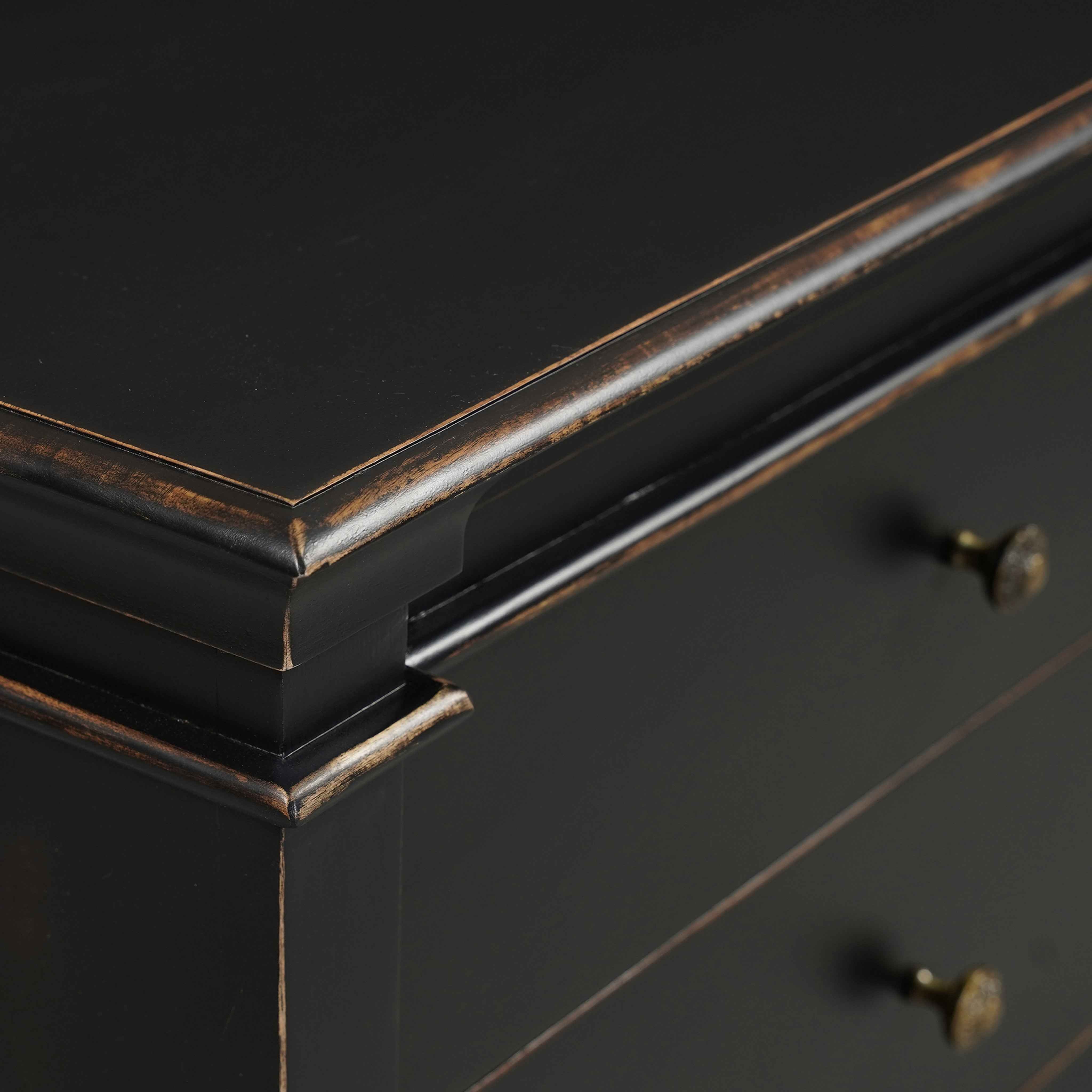 Turin 70" Dresser in Distressed Black - Image 4