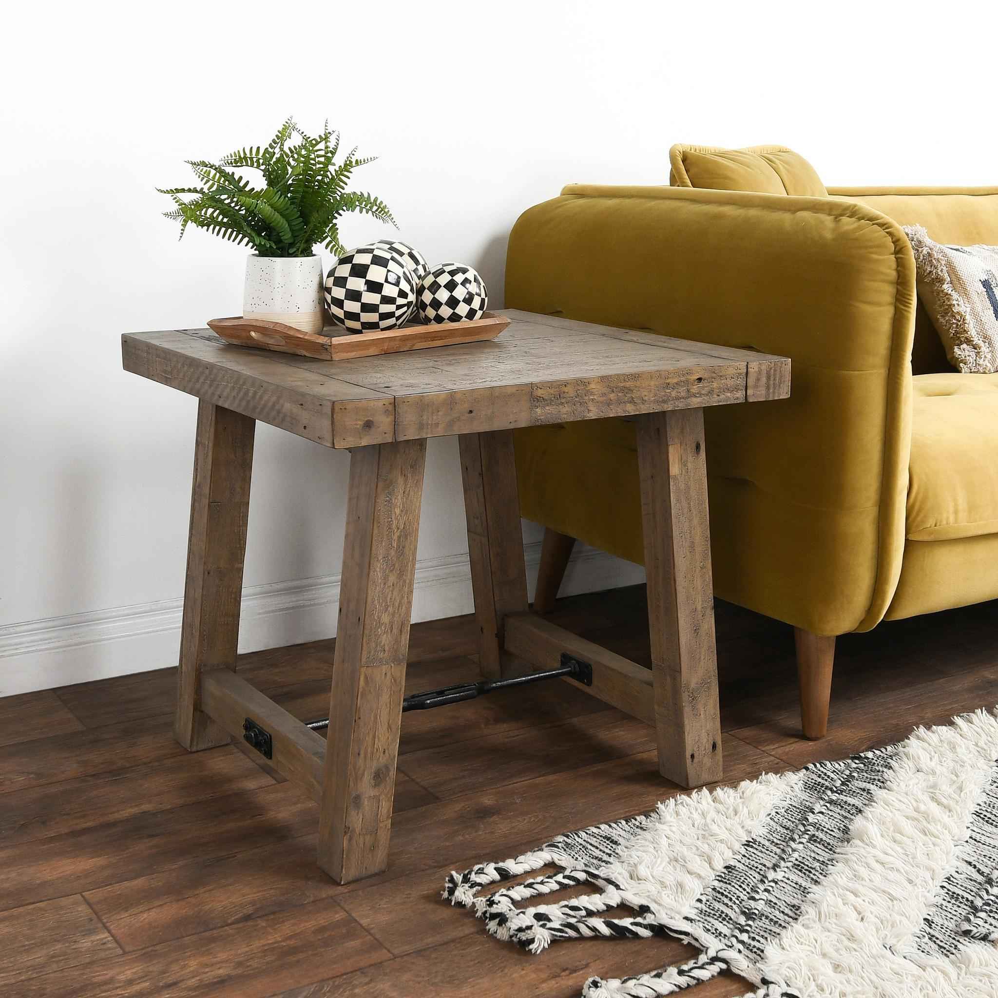 Tuscany End Table - Distressed Brown - Image 4