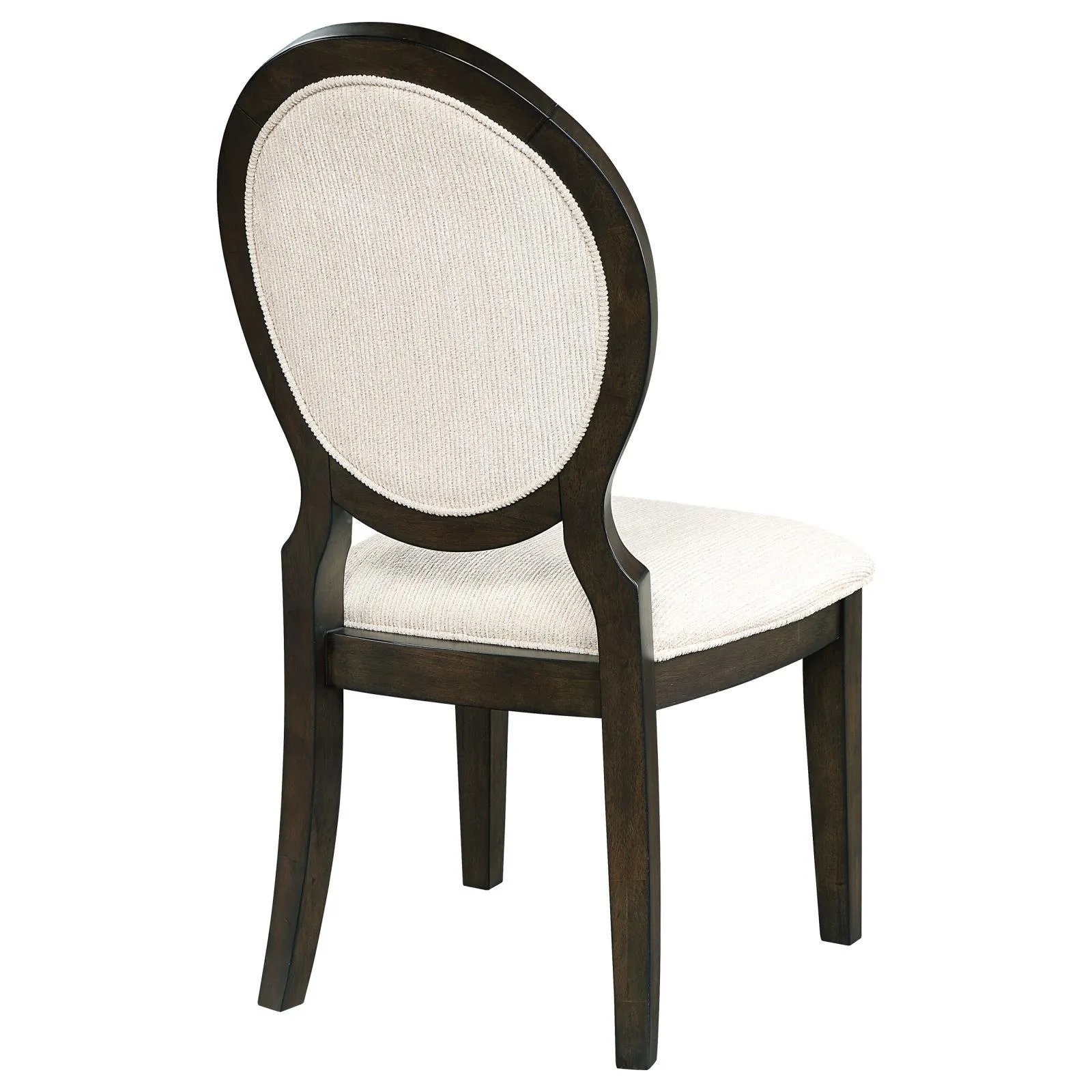 Twyla Oval Dark Cocoa Back Dining Side Chair Dark Cocoa (Set of 2) - Image 5