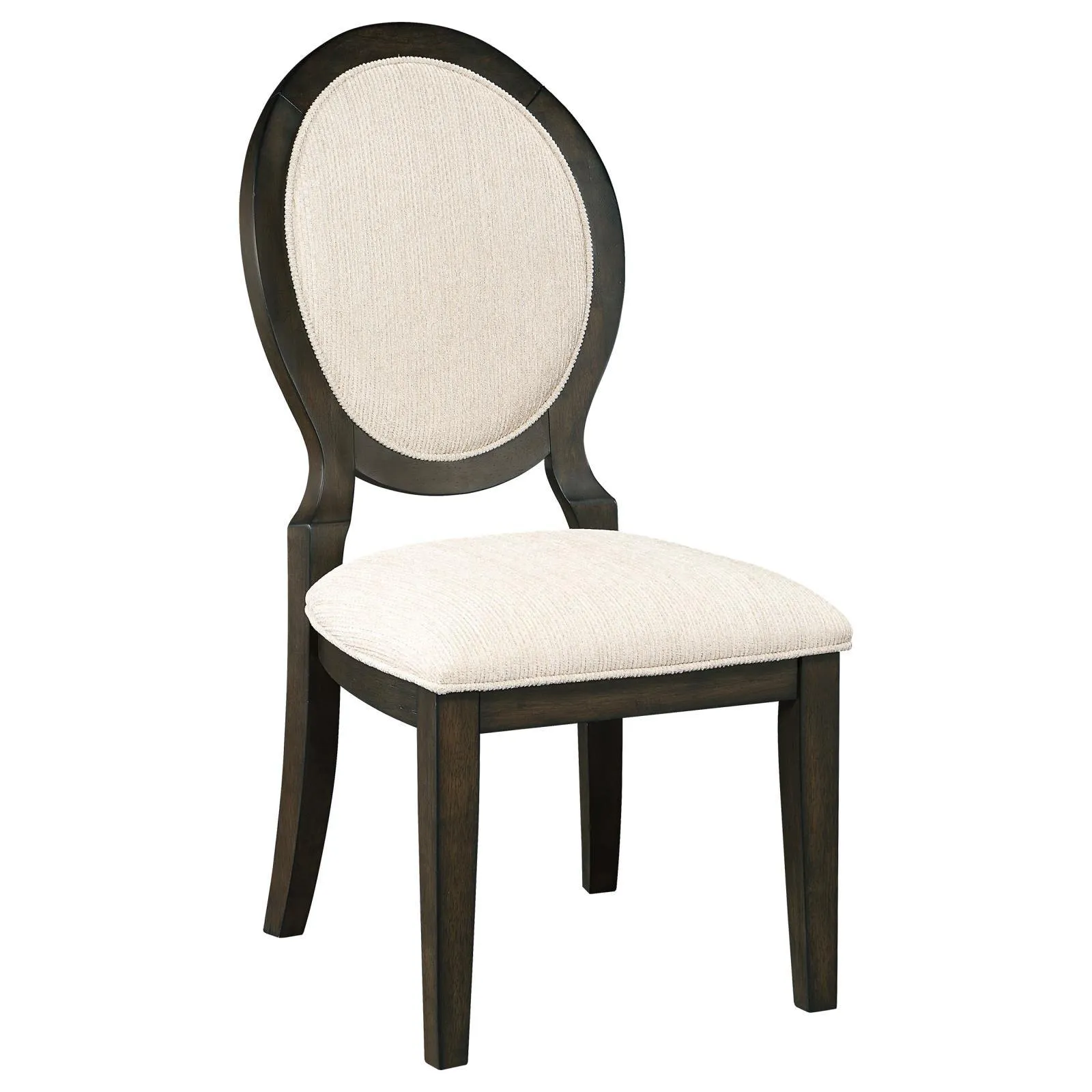 Twyla Oval Dark Cocoa Back Dining Side Chair Dark Cocoa (Set of 2) - Image 6