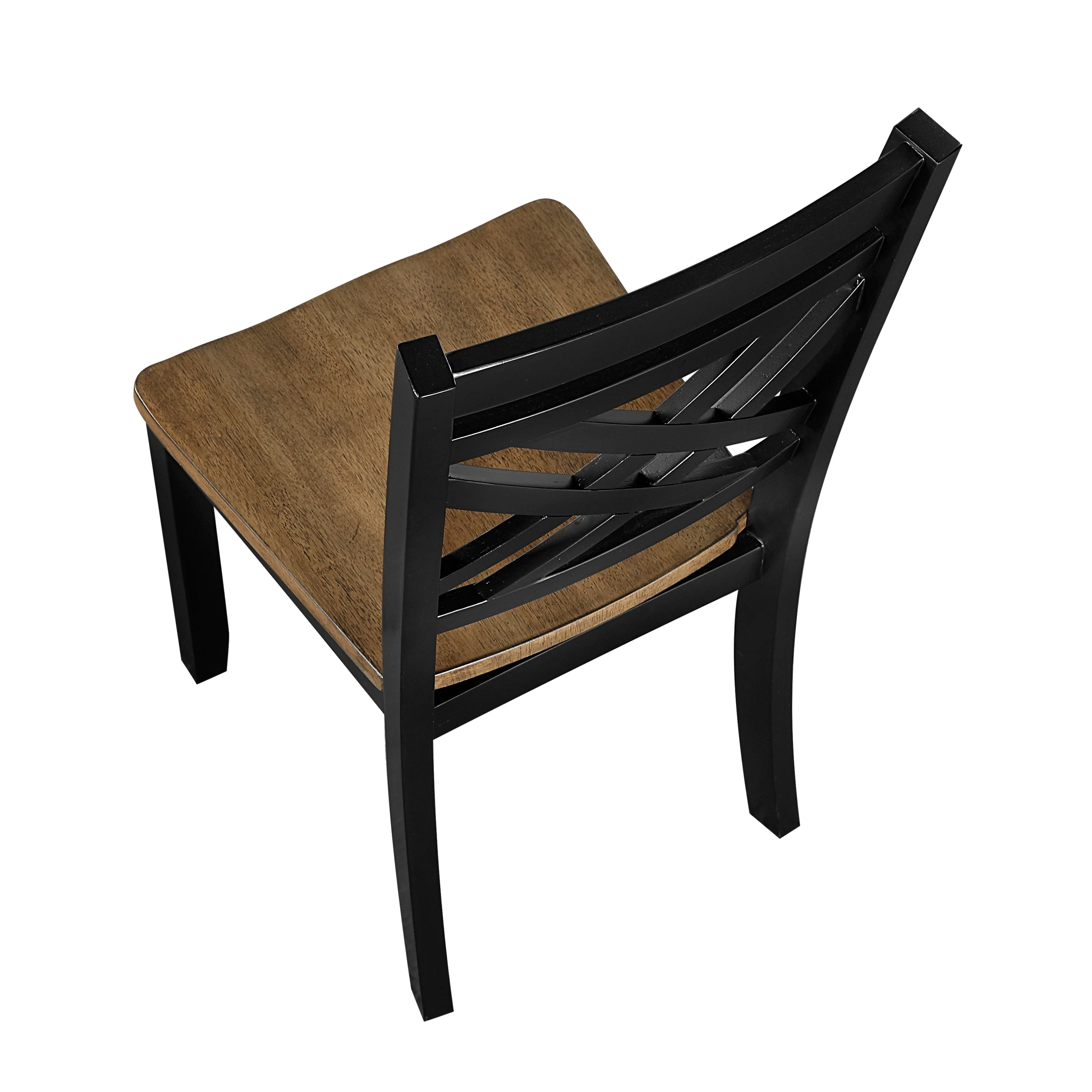 Tyler Brown/Black Side Chair, Set of 2 - Image 5