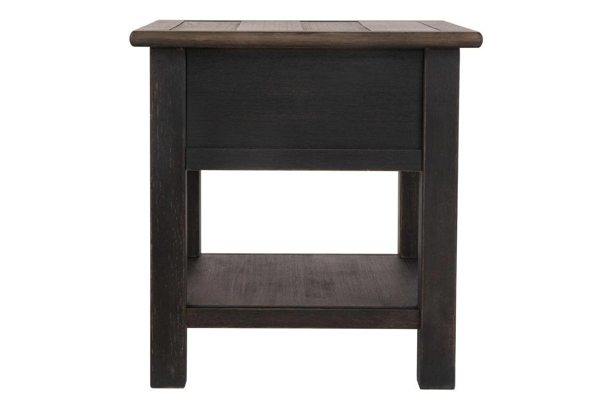 Tyler Creek Grayish Brown/Black End Table - Image 3