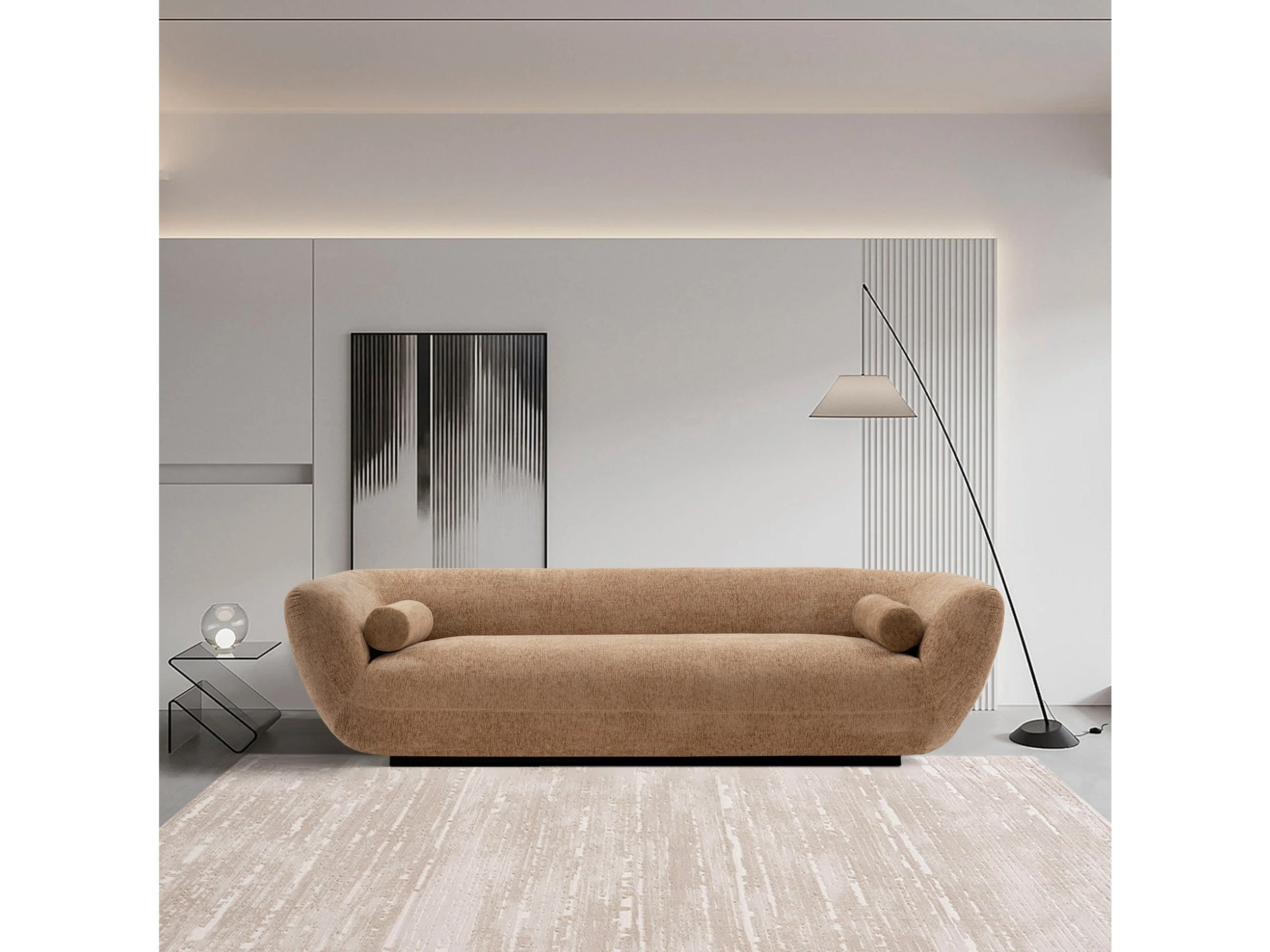 Ulka Sofa in Light Brown