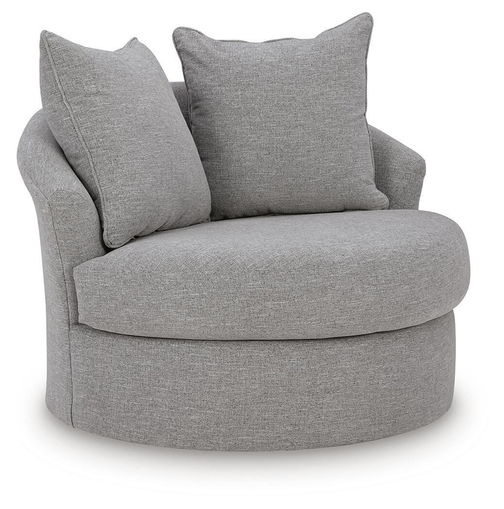 UrbanCrest Pewter Swivel Accent Chair - Image 2