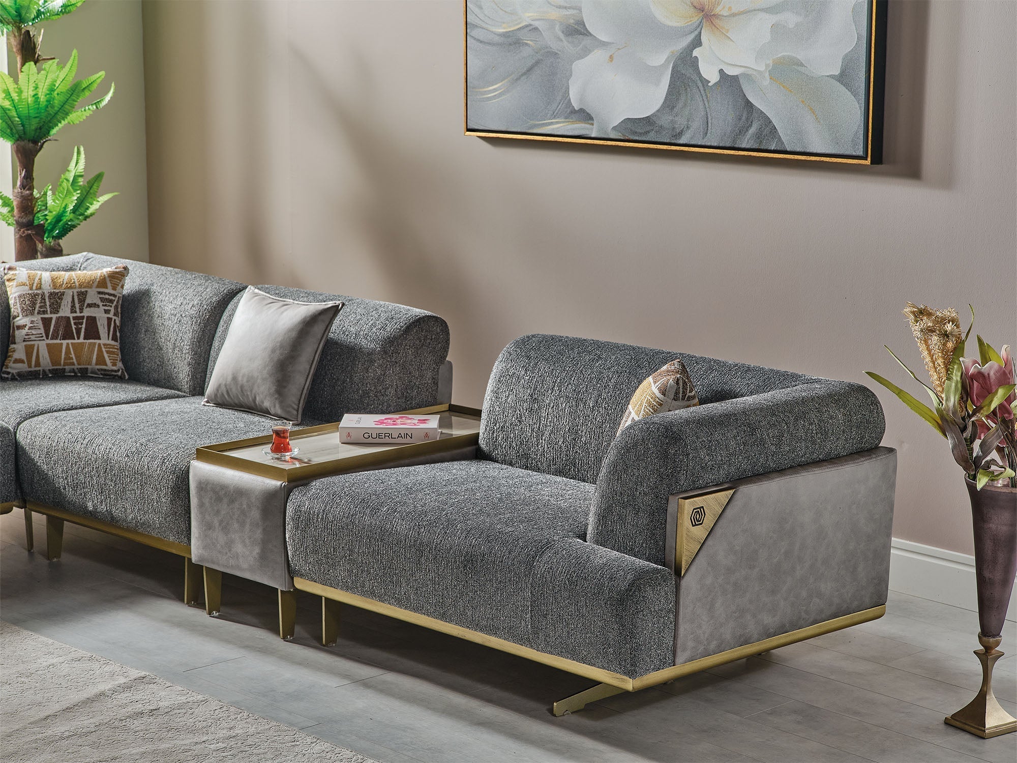 Urla Gray Modular Sectional - Image 3