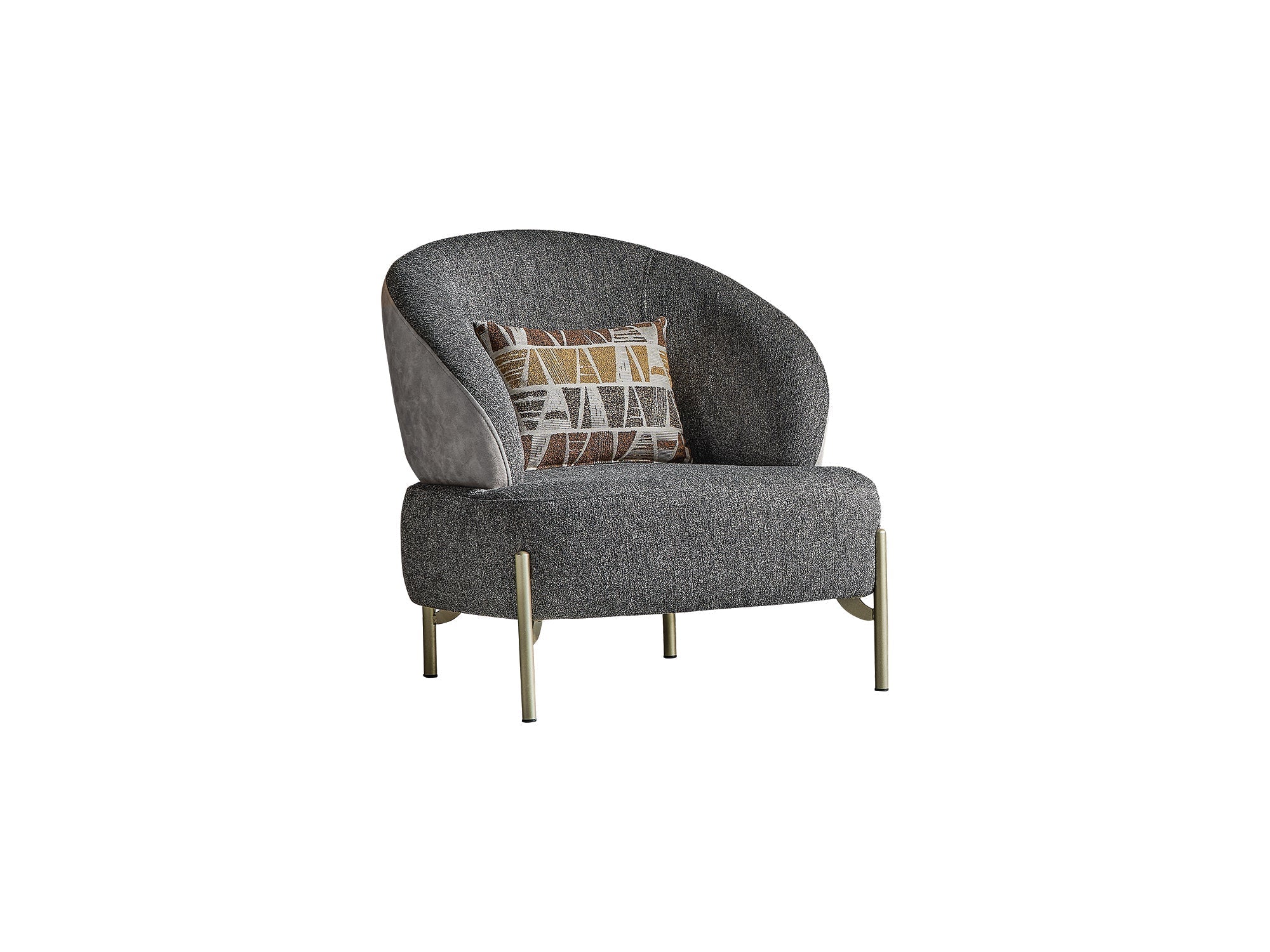 Urla Grey 4-pieces (Sofa & Module Sofa & 2 Chair) Living Room Set - Image 10