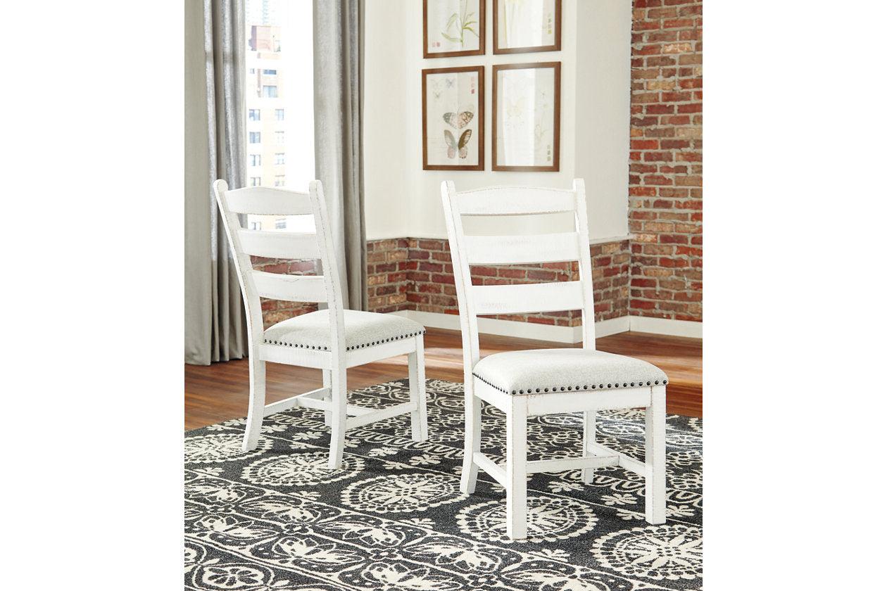 Valebeck Beige/White Dining Chair, Set of 2 - Image 3