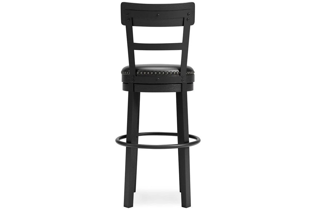 Valebeck Black Bar Height Barstool - Image 5