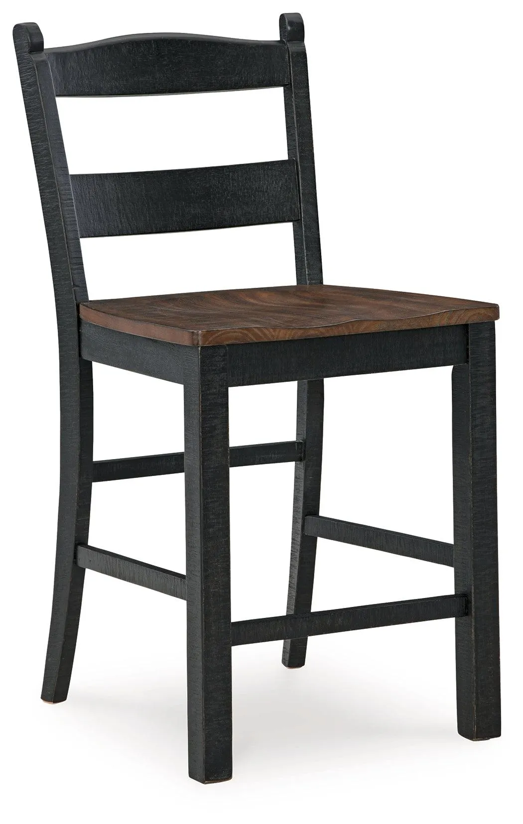Valebeck Black/Brown Counter Height Barstool, Set of 2 - Image 3