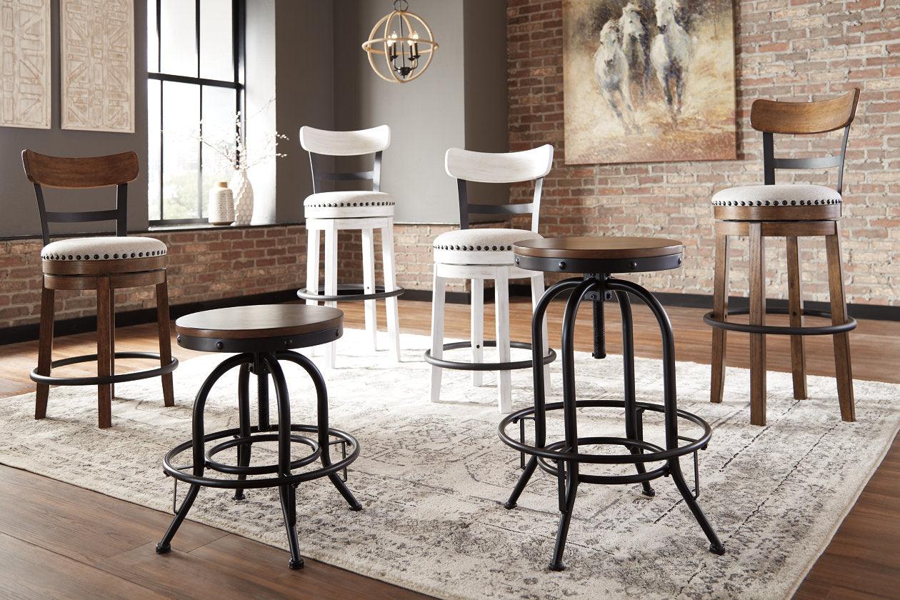 Valebeck Brown/Black Counter Height Barstool, Set of 2 - Image 4