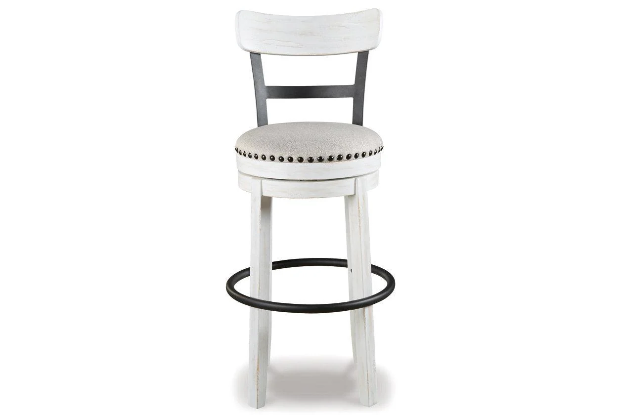 Valebeck White Bar Height Barstool - Image 2