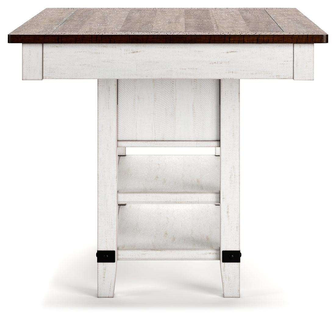 Valebeck White/Brown Counter Height Dining Table - Image 6