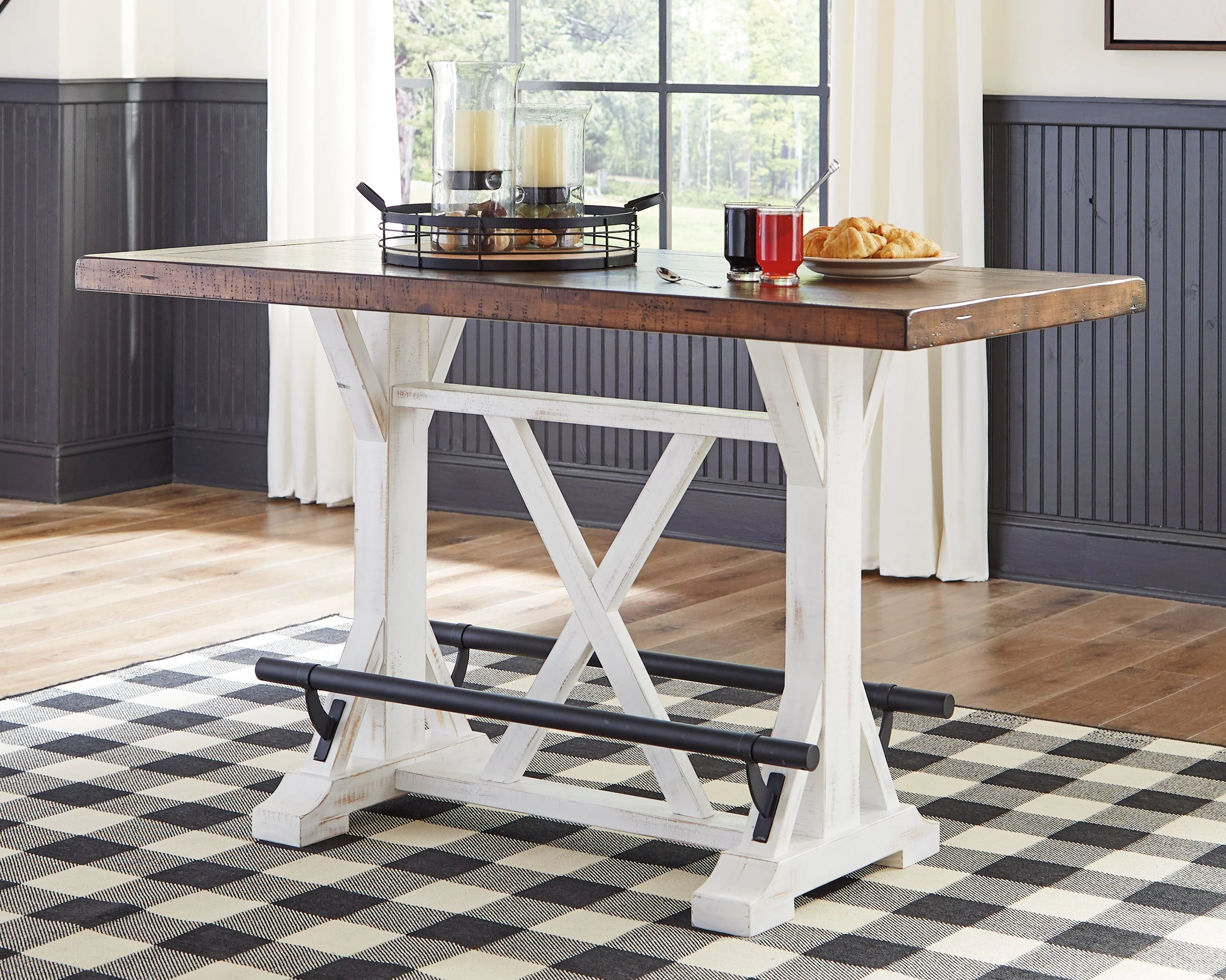 Valebeck White & Brown Counter Height Set - Image 11