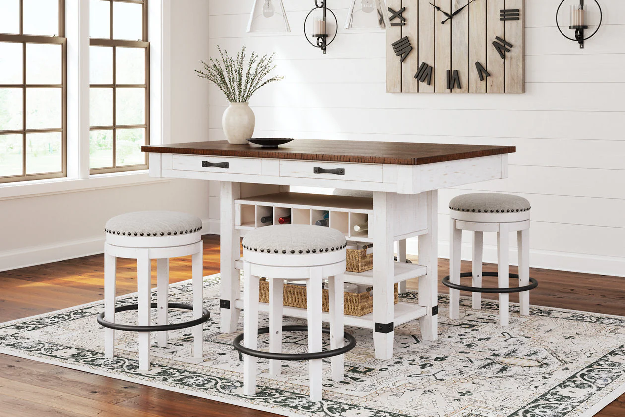 Valebeck White & Brown Counter Height Set - Image 17