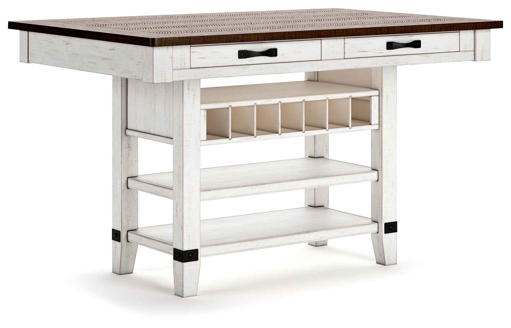 Valebeck White & Brown Counter Height Set - Image 4