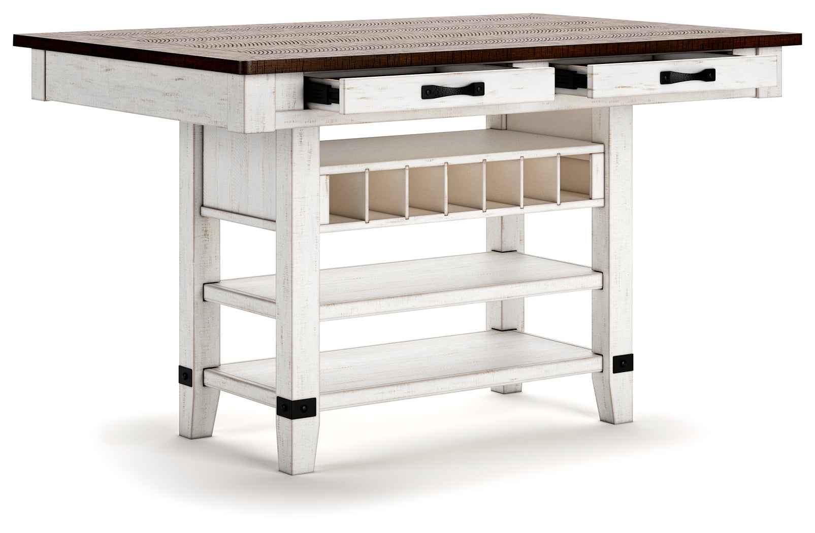 Valebeck White & Brown Counter Height Set - Image 5