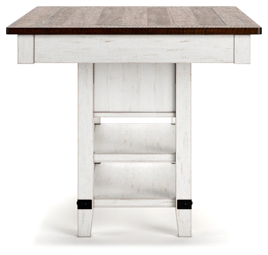 Valebeck White & Brown Counter Height Set - Image 8