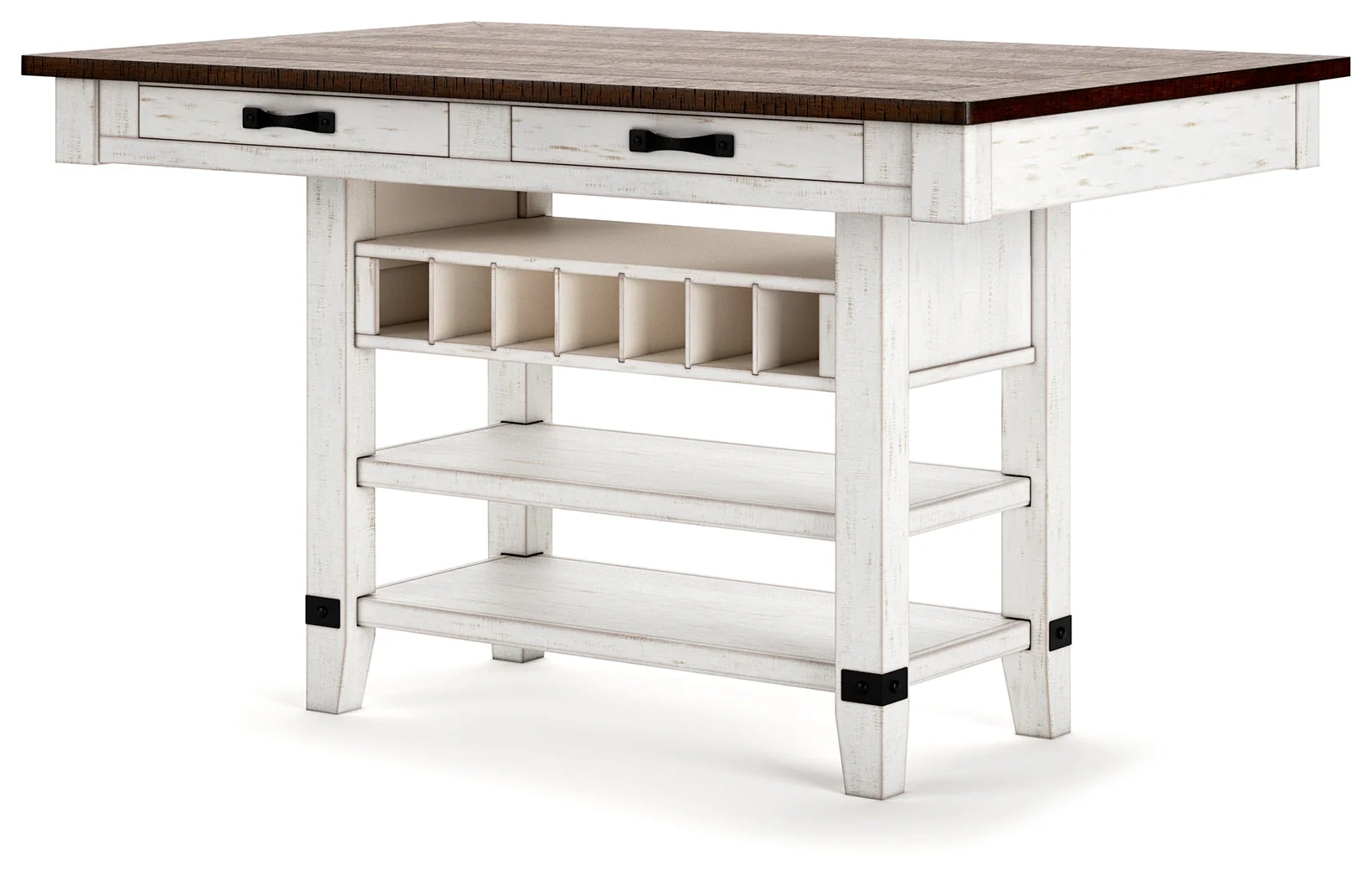 Valebeck White & Brown Counter Height Set - Image 9