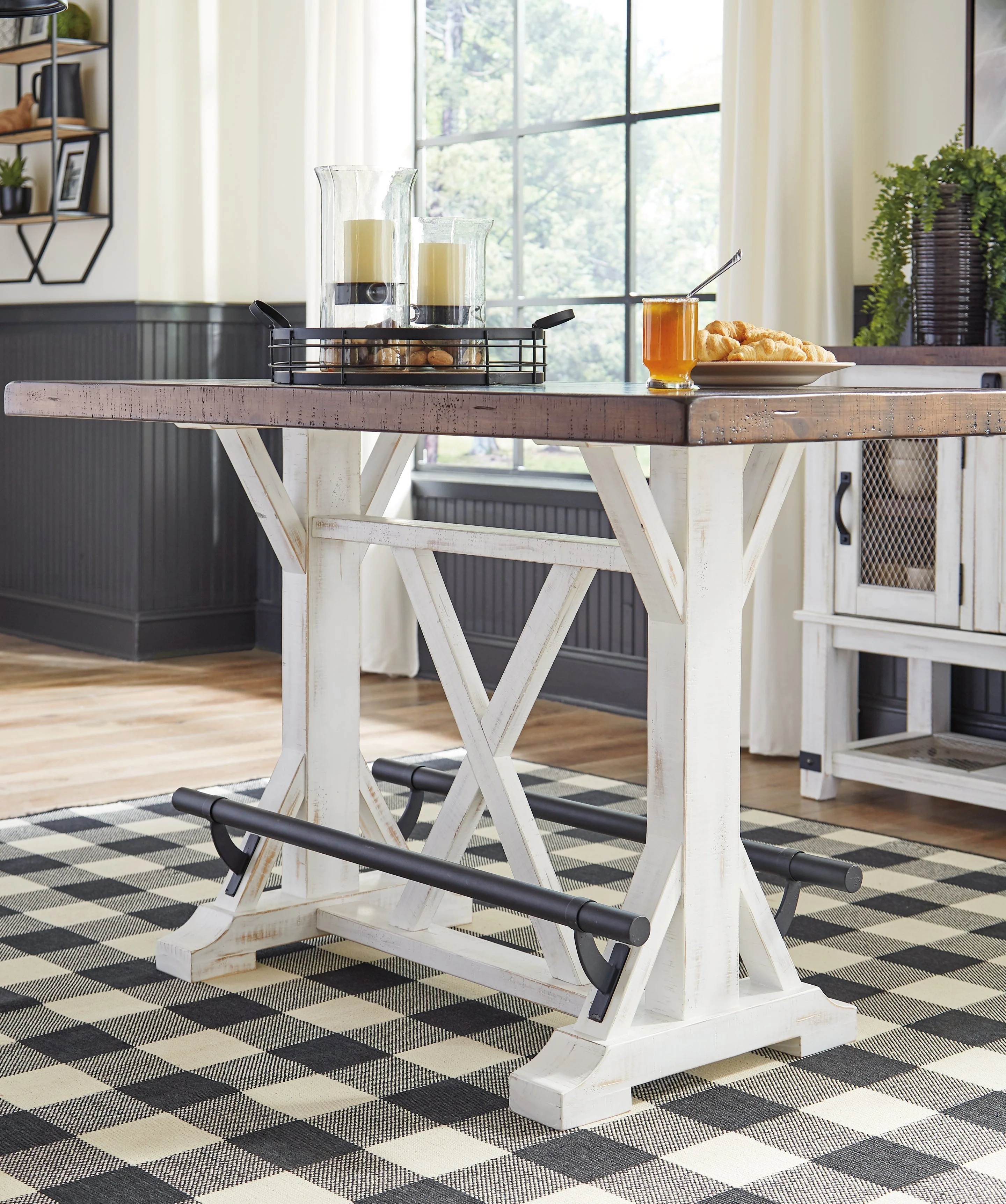 Valebeck White & Brown Counter Height Set - Image 11