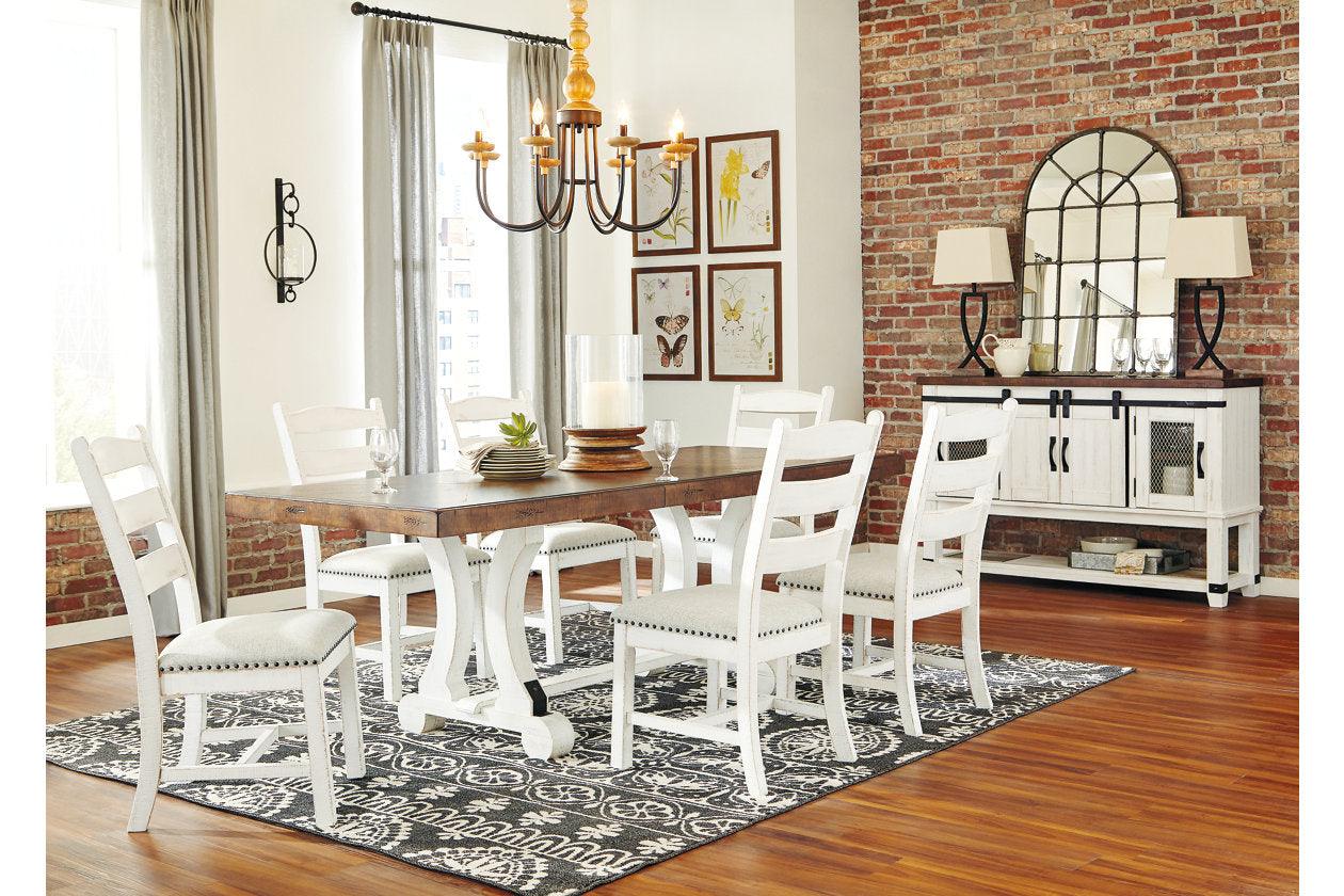 Valebeck White/Brown Dining Table - Image 7