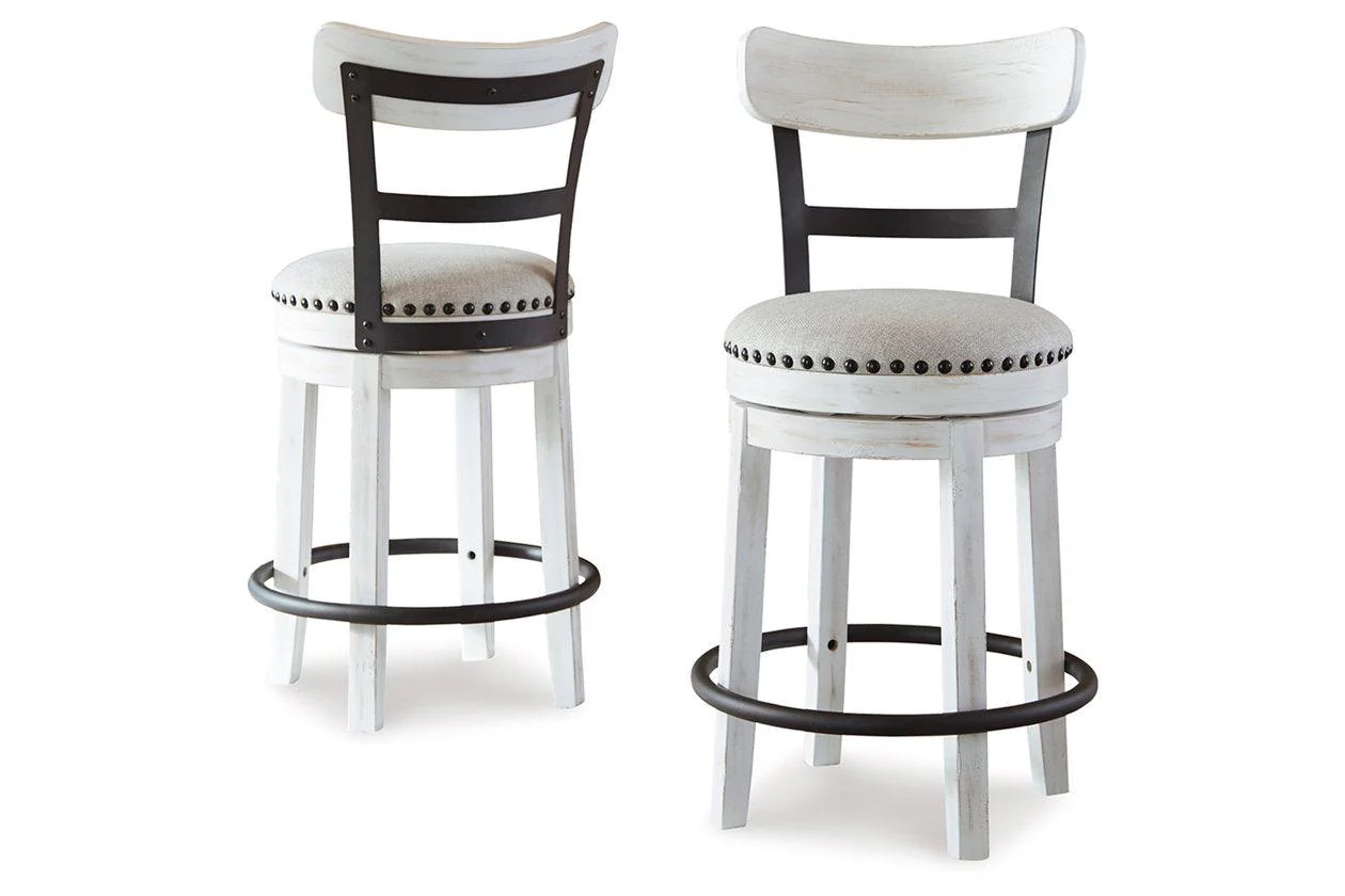 Valebeck White Counter Height Dining Table and 2 Barstools - Image 4