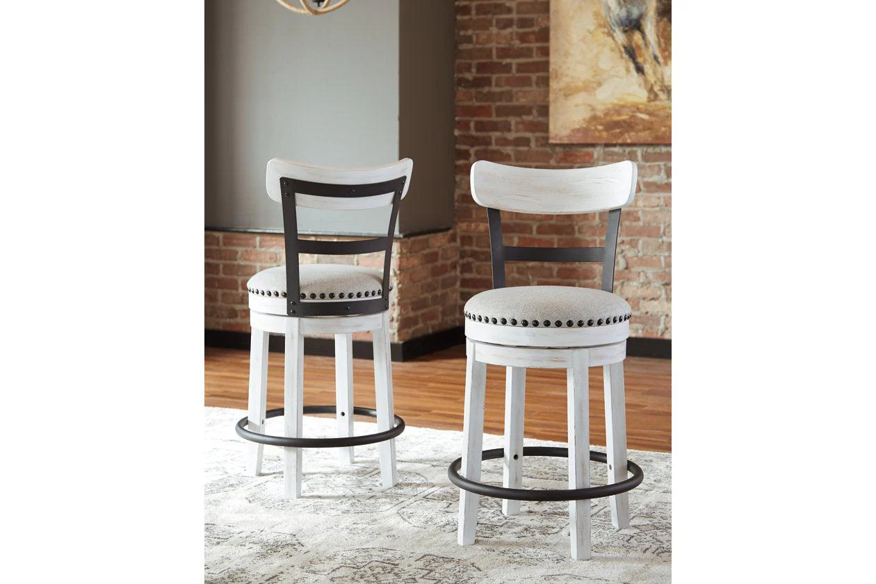 Valebeck White Counter Height Dining Table and 2 Barstools - Image 8