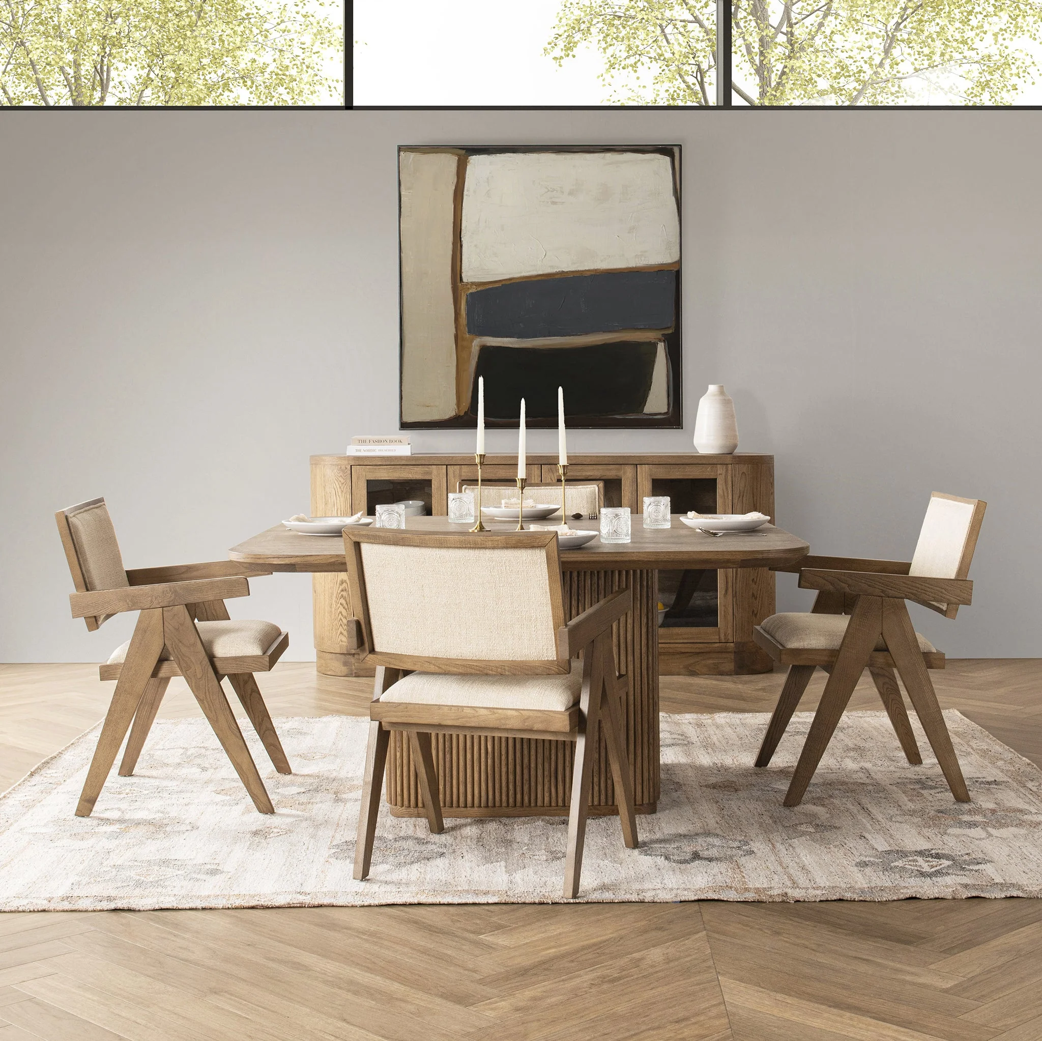 Vander Dining Table - Tawny Brown - Image 6