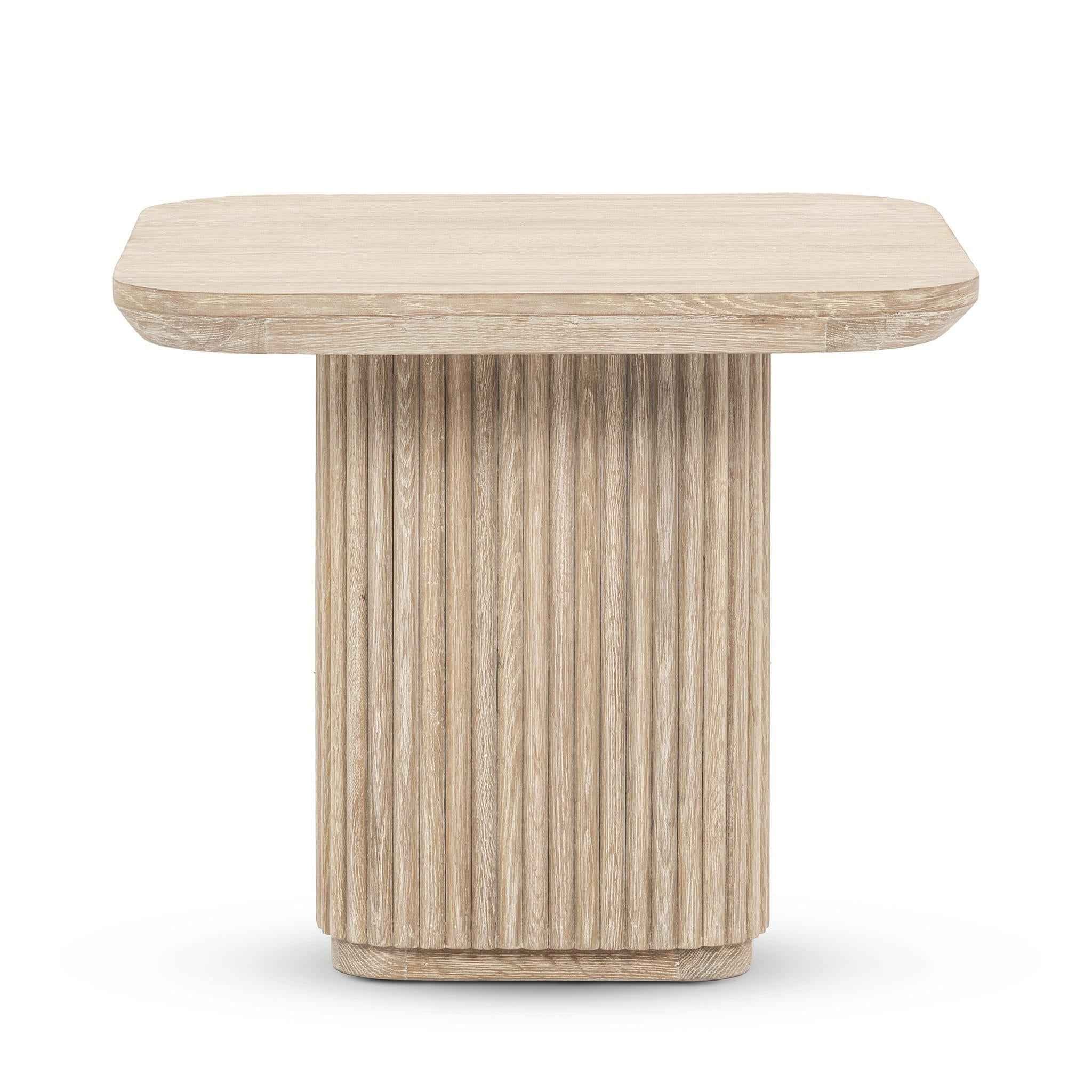 Vander End Table - Cream Washed - Image 2