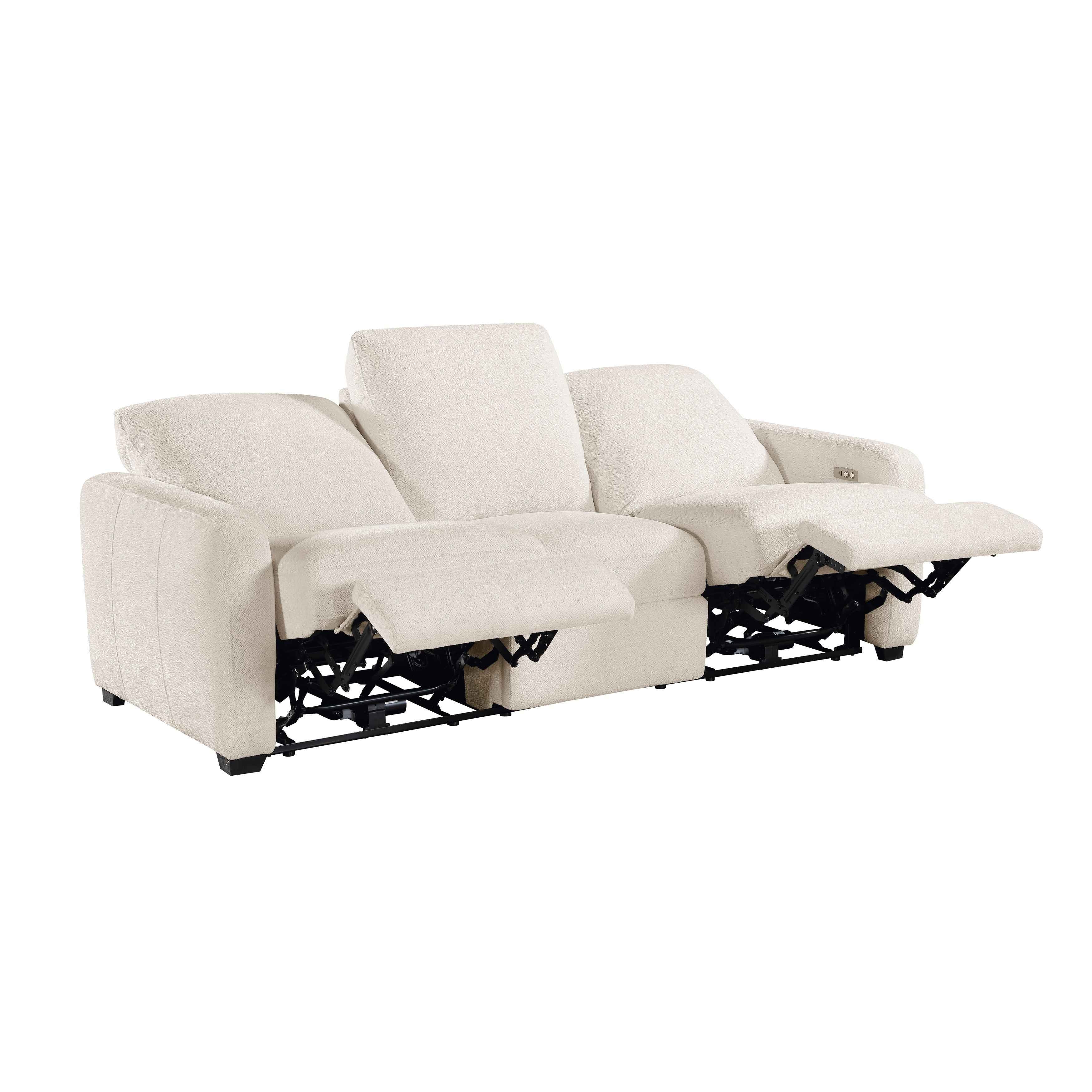 Vera Beige Power Reclining Living Room Set - Image 5