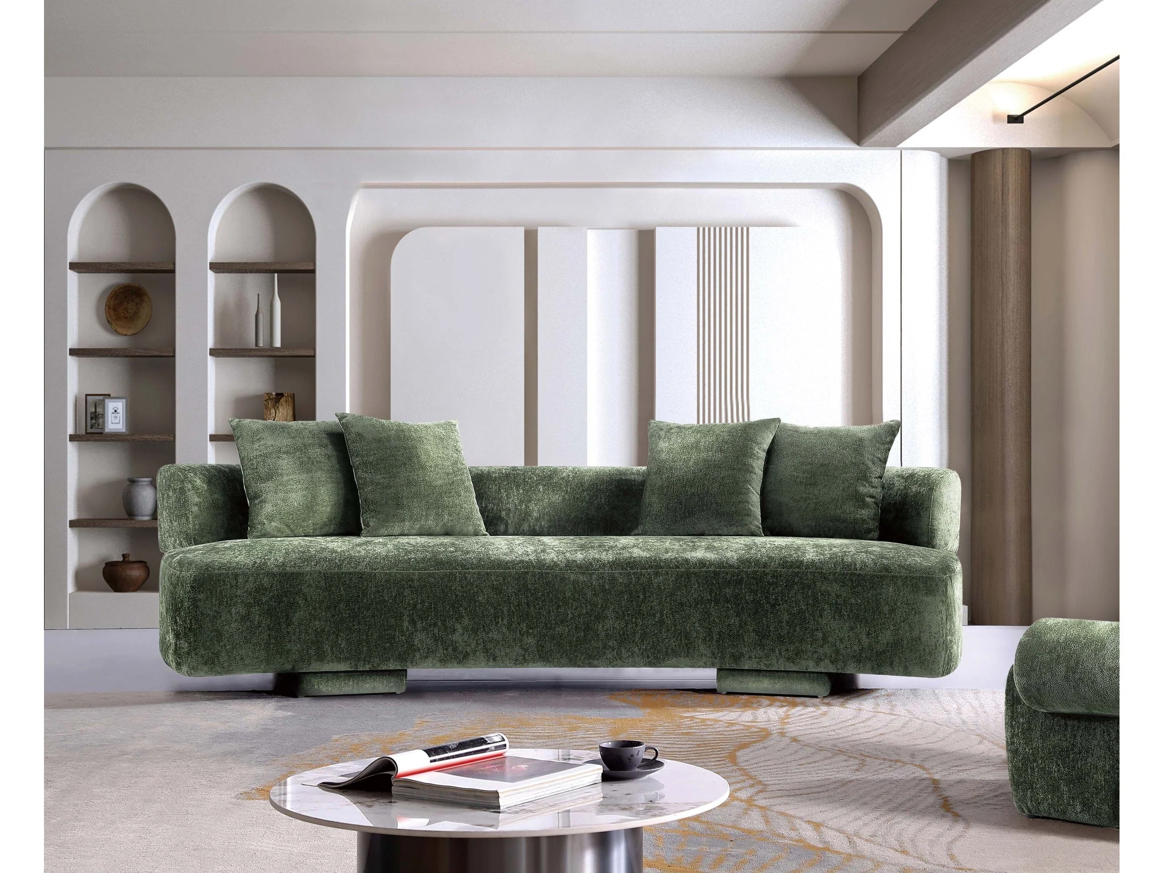 Verandah XL Sofa in Olive Green