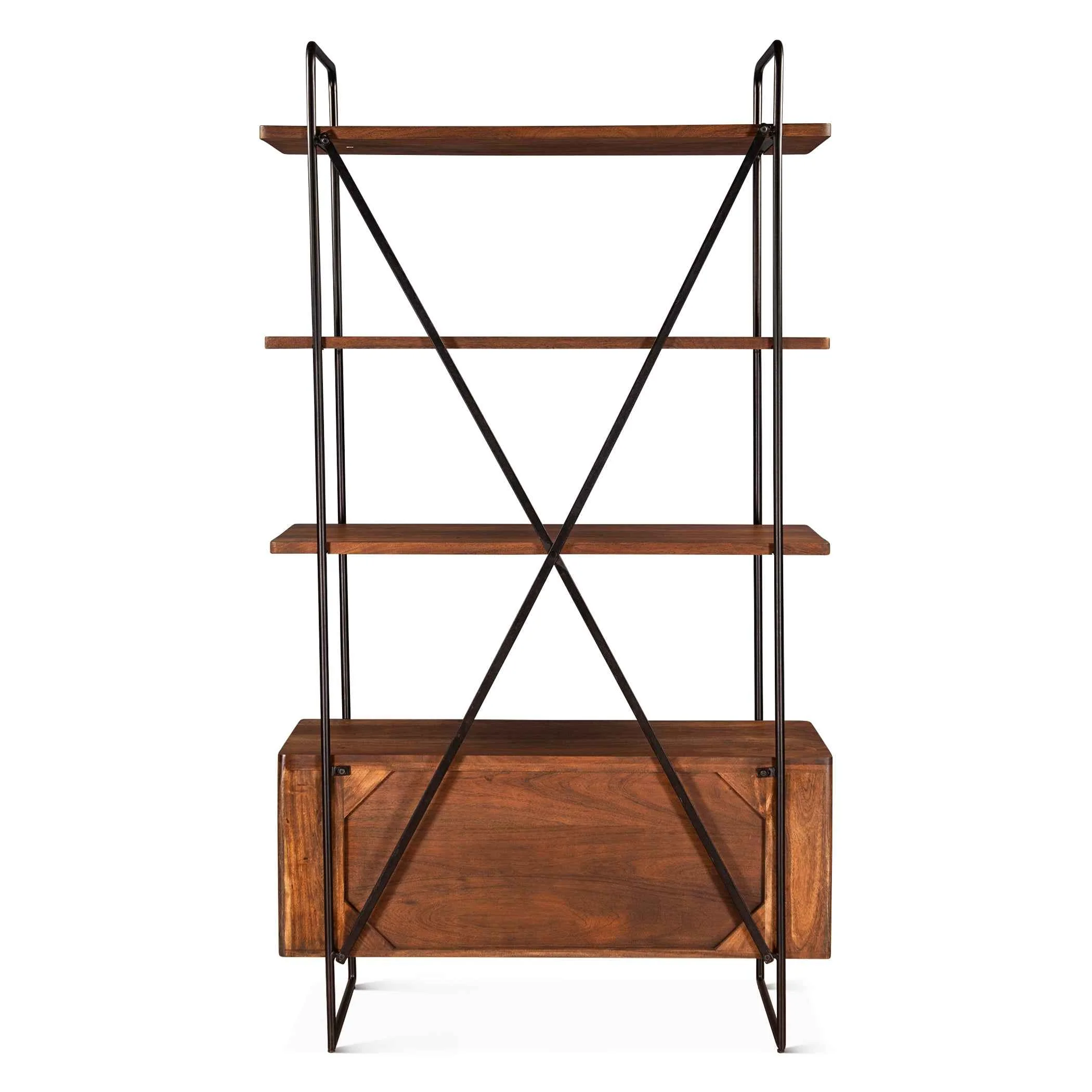 Verbania 46" Bookshelf in Pecan Brown - Image 2