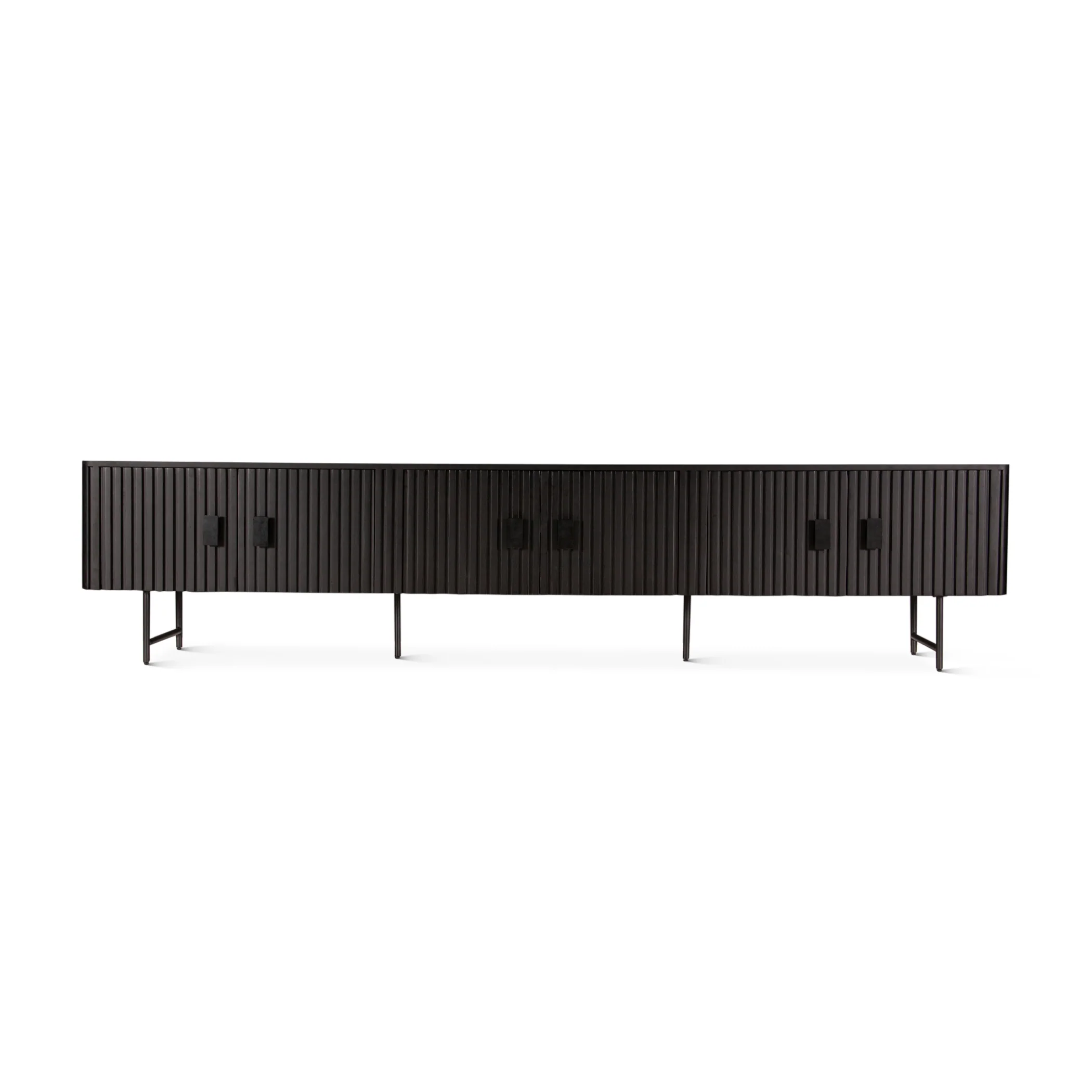 Verbania 98" Media Cabinet in Matte Black - Image 5