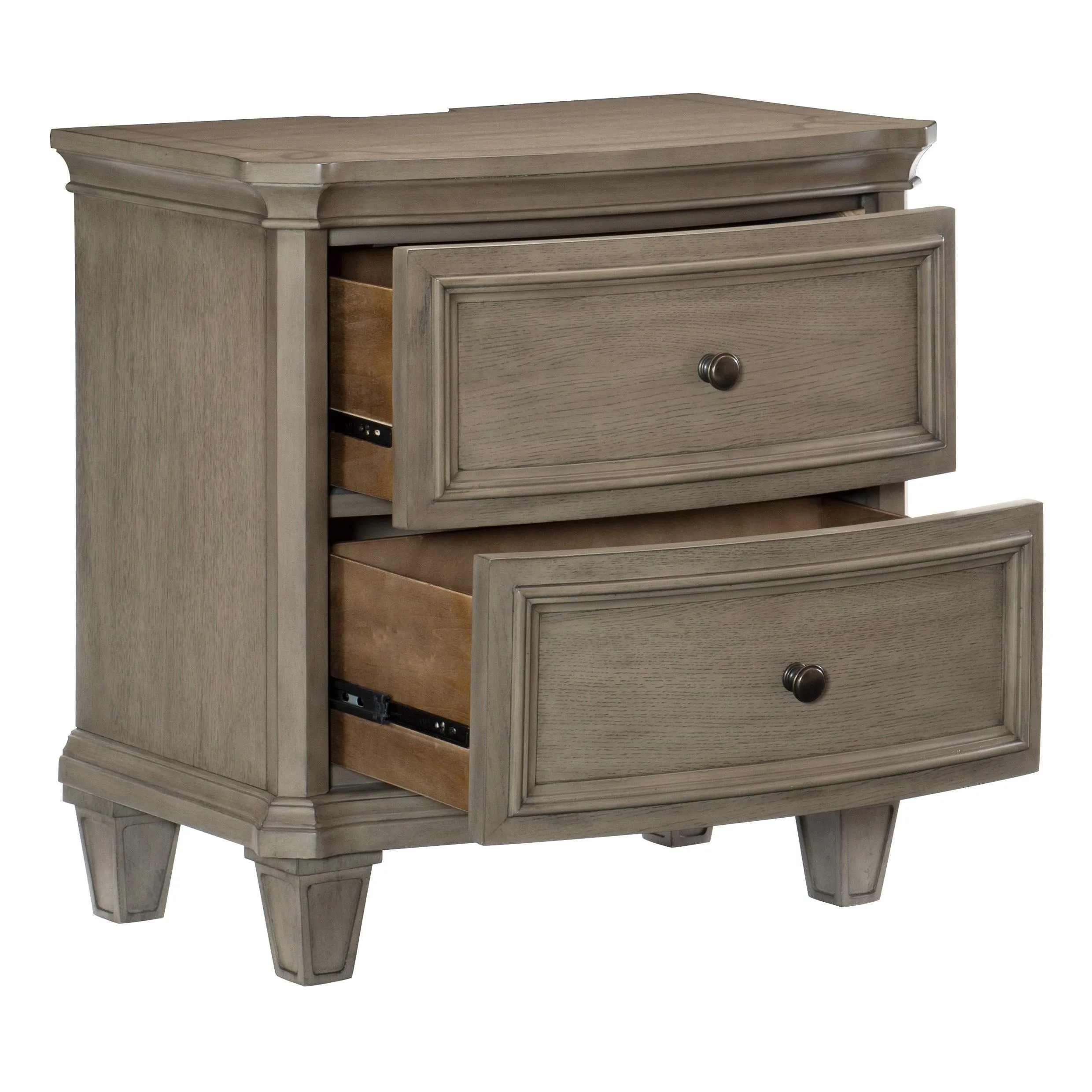 Vermillion Gray Cashmere Nightstand - Image 2